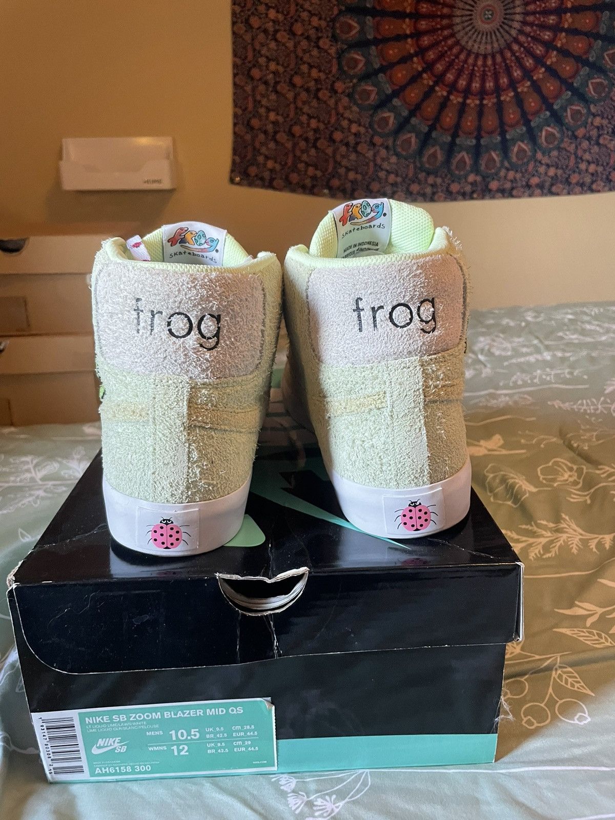 Nike Nike SB Blazer x Frog Skateboards Size US 10.5 / EU 43-44 - 4 Thumbnail