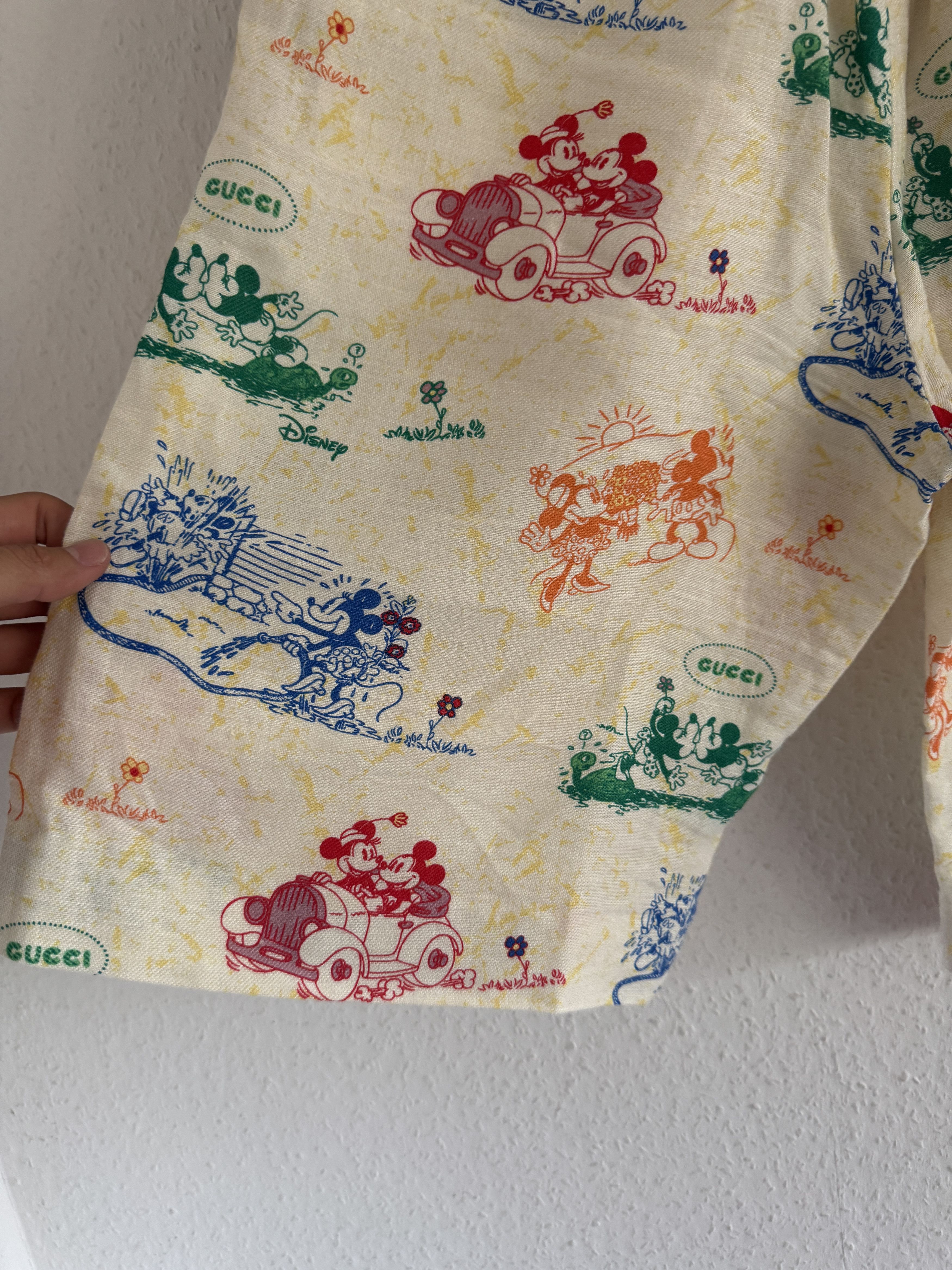 Disney × Gucci Linen Mickey Shorts Size US 30 / EU 46 - 10 Thumbnail