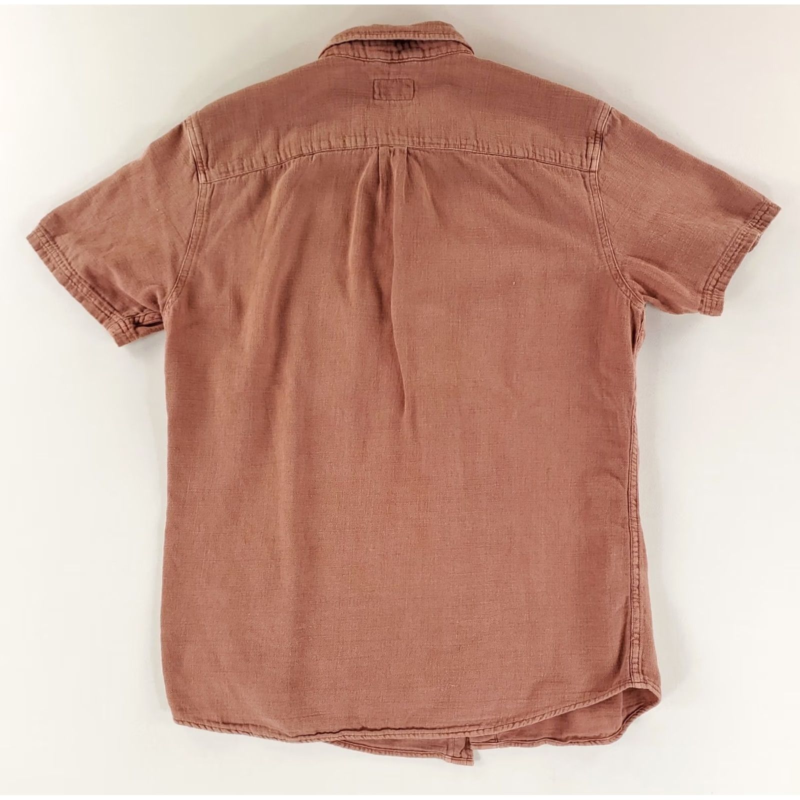 Marine Layer Marine Layer Shirt Button-Up Lightweight Cotton Red Clay Mens M Size US M / EU 48-50 / 2 - 3 Thumbnail