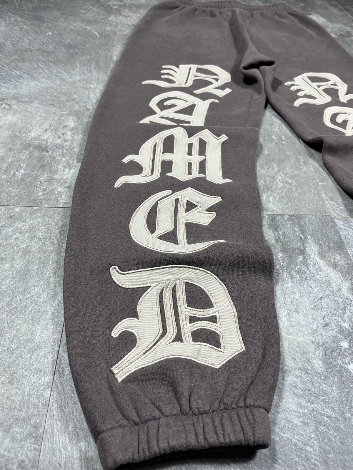 Named Collective Named Collective Mission Brown Baggy Big Logo Sweatpants Size US 28 / EU 44 - 3 Thumbnail