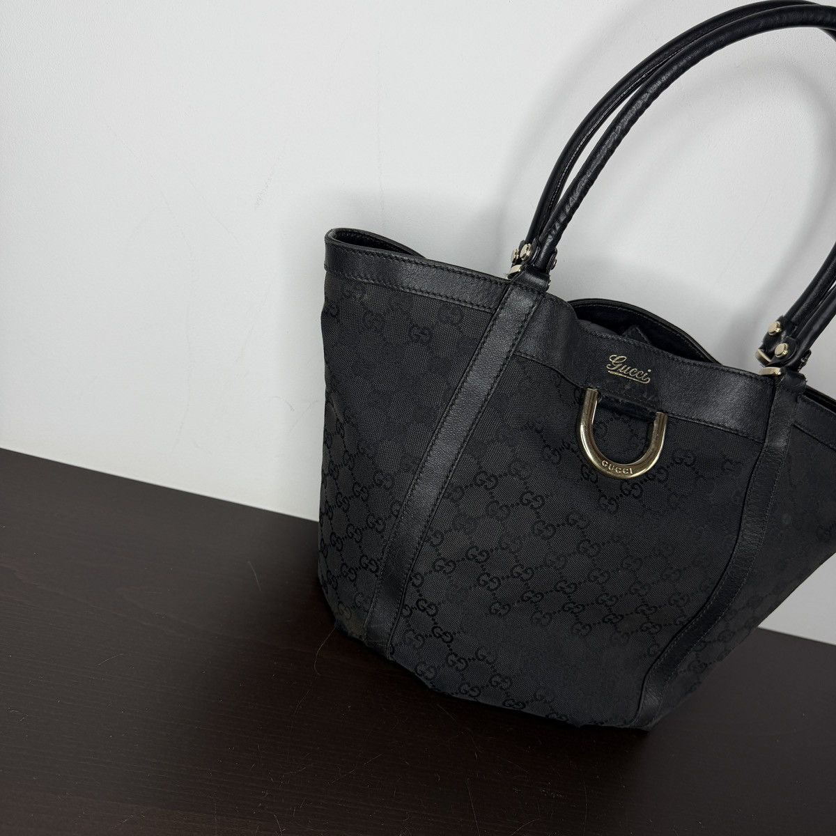 Gucci Gucci Vintage GG Canvas Monogram Shoulder Tote Bag Horsebite Size ONE SIZE - 2 Thumbnail