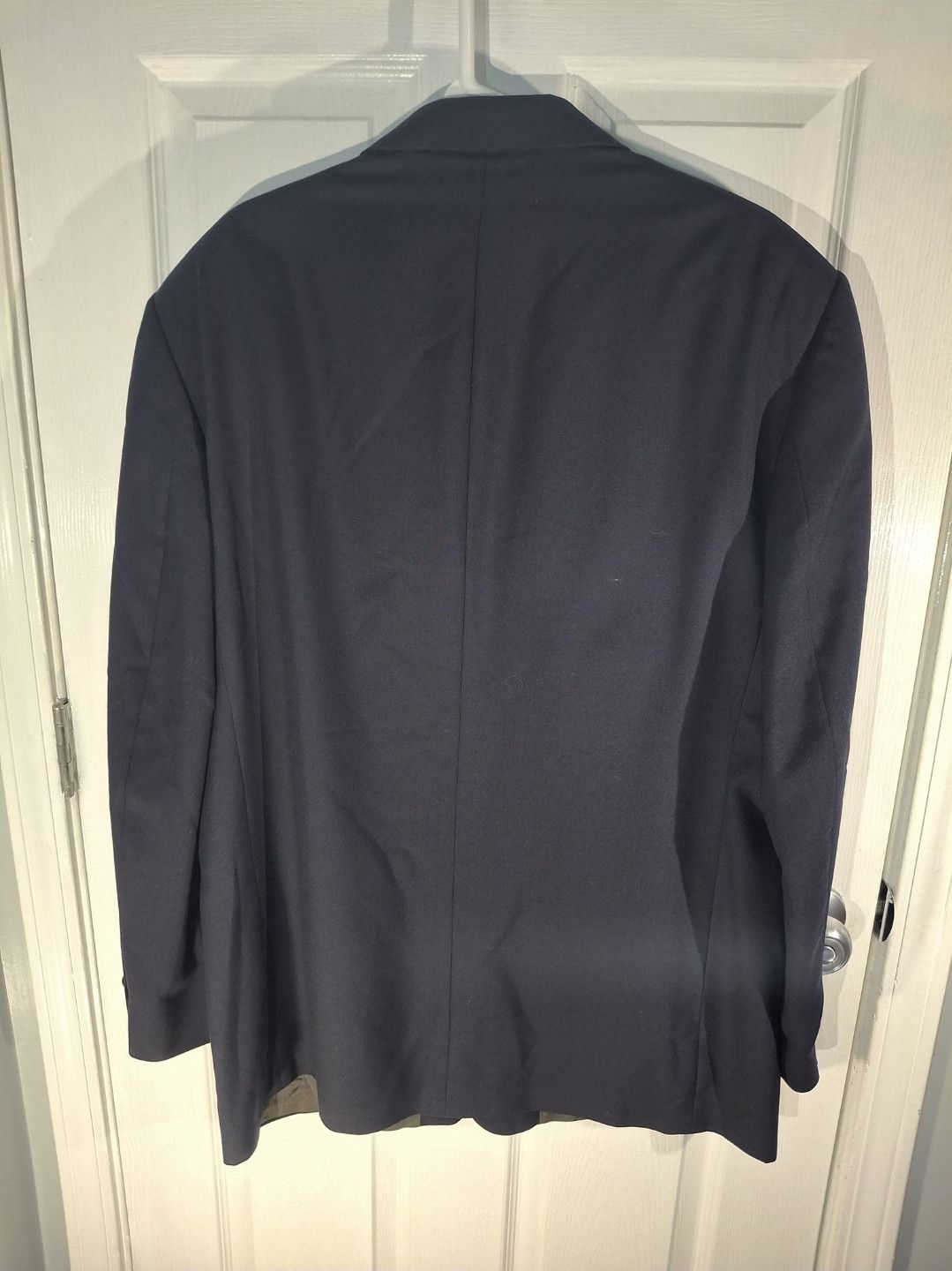 Oscar De La Renta Oscar de la Renta 100% Wool Blazer Gold Crest Buttons Size 46L - 5 Thumbnail
