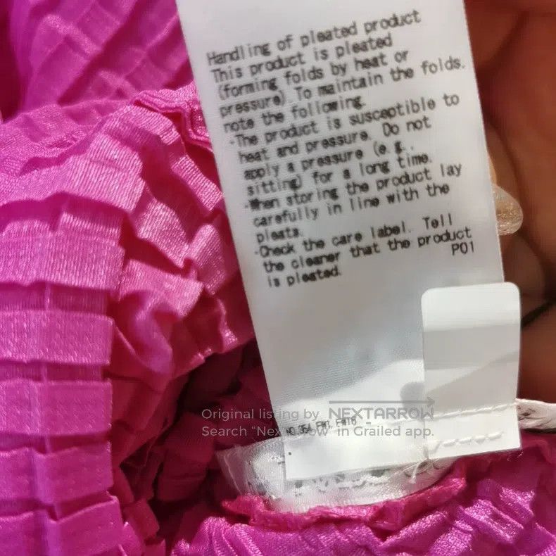 Issey Miyake Issey Miyake Waffle Rose Pink Dress Size XXL / US 16-18 / IT 52-54 - 4 Thumbnail