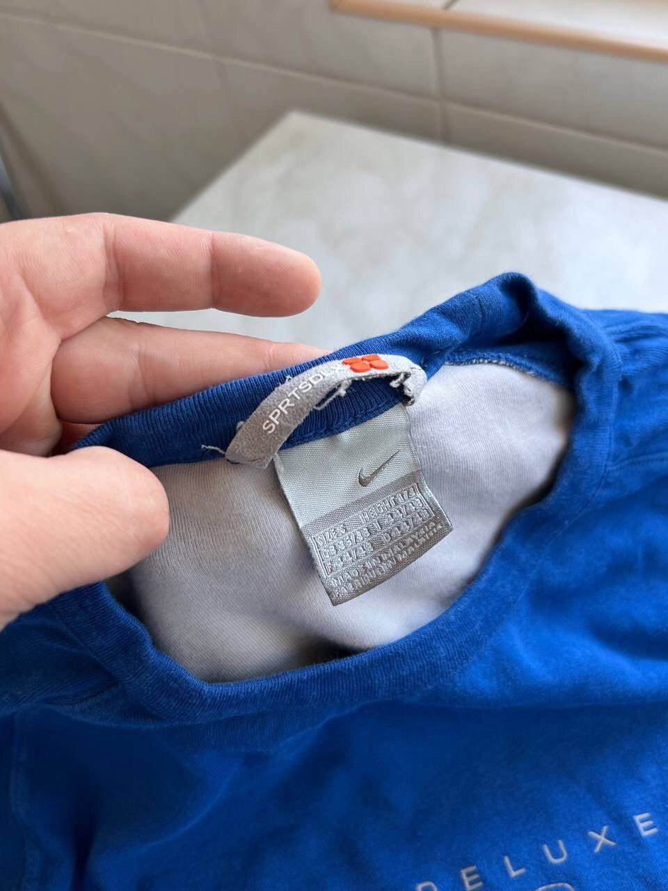 Nike × Vintage Vintage Nike 2000's Long Sleeve Shirt Blue Size US S / EU 44-46 / 1 - 5 Thumbnail