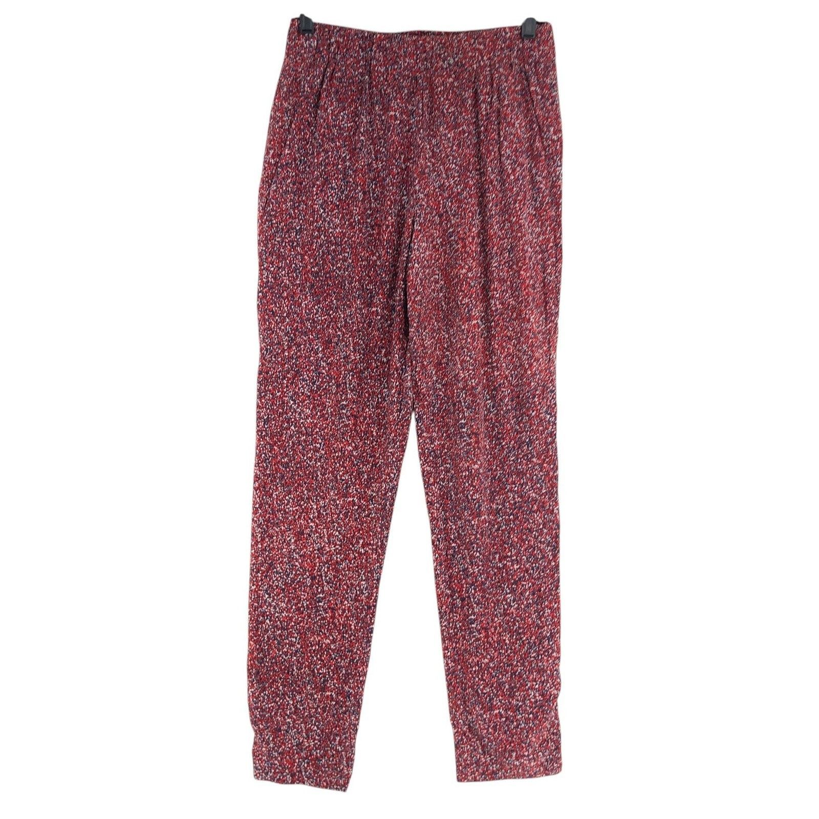 Apiece Apart Apiece Apart Pants 4 Red Blue White Silk Elastic Waist USA Size 27" / US 4 / IT 40 - 1 Thumbnail