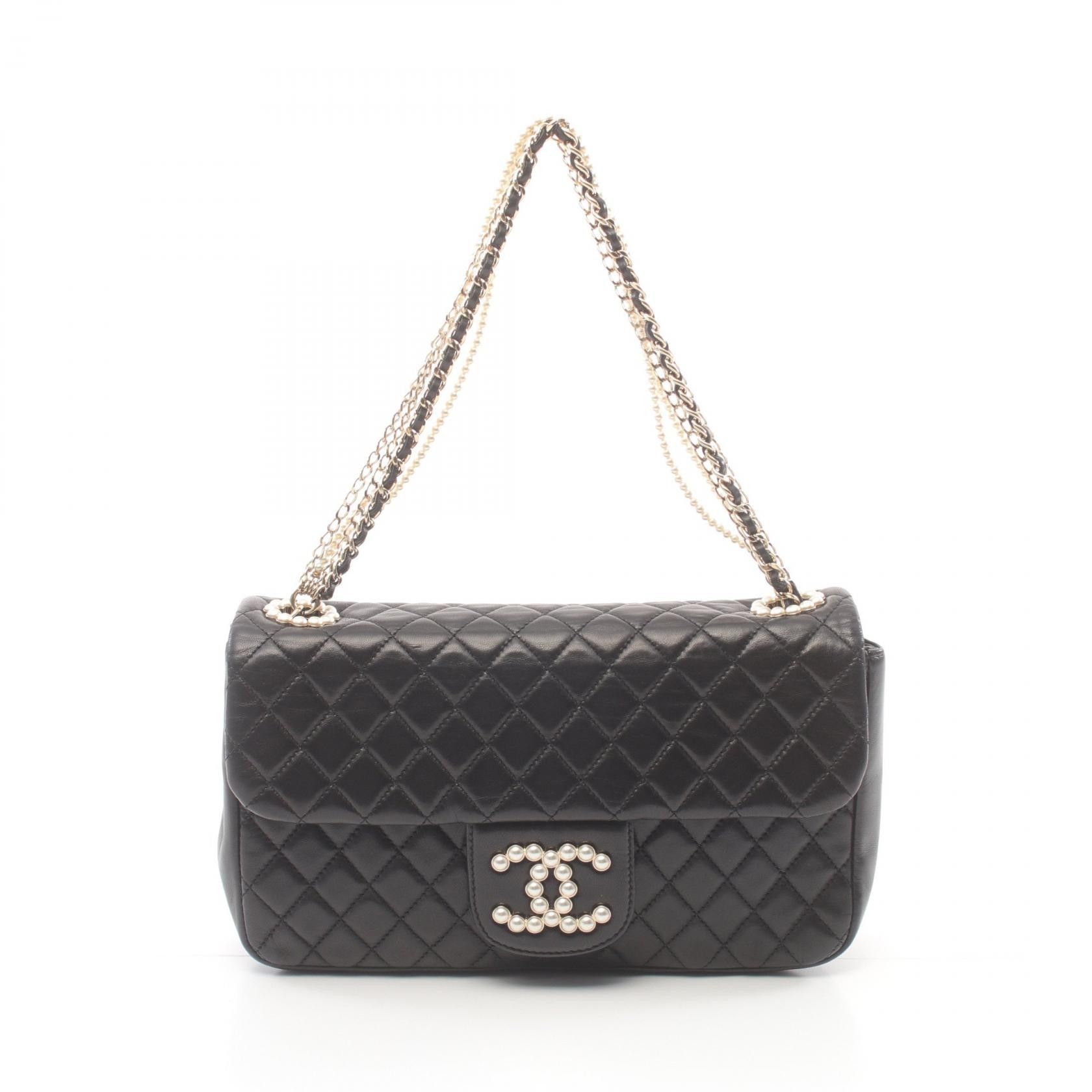 Chanel Chanel Westminster Matelasse Lambskin Shoulder Bag Leather Shoulder Bag A39011 in Black, Women's