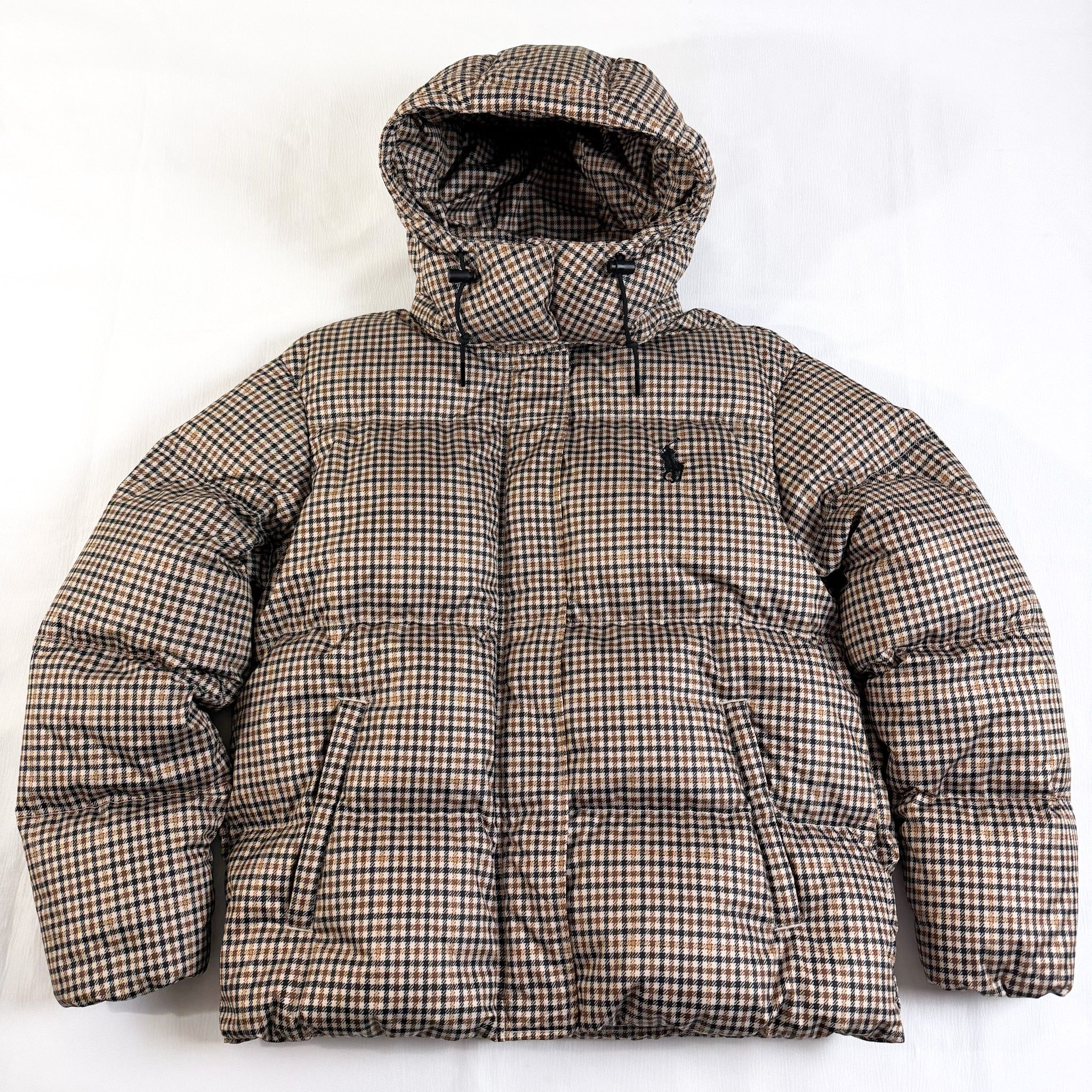 PoloRalphLauren Houndstooth Puffer Goosedown Jacket