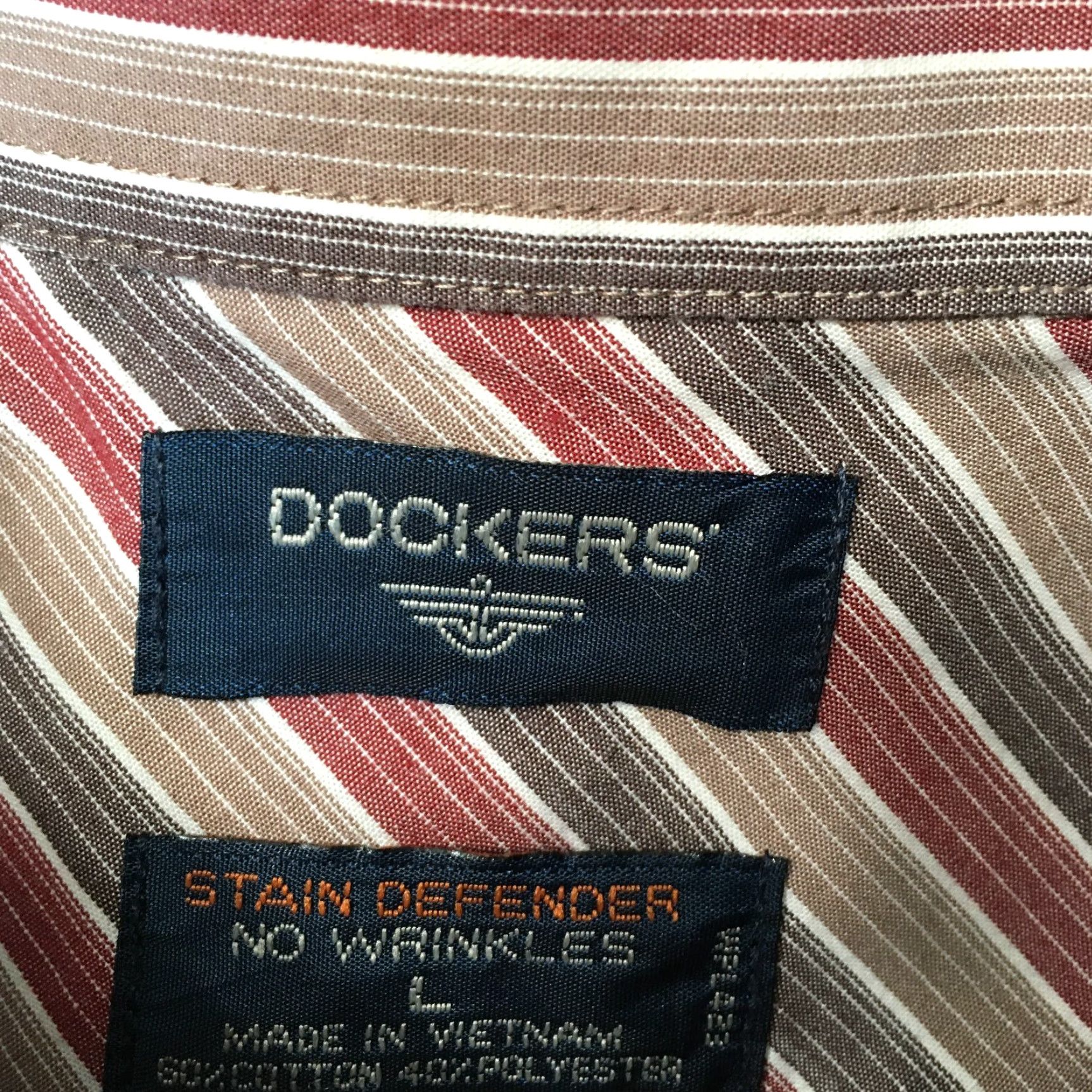 Dockers DOCKERS Shirt Men's Large Classic Plaid Button-Up STAIN DEFENDER NO WRINKLES Multicolor 100% Cotton Polyester Collection Button Down 90s style Size US L / EU 52-54 / 3 - 3 Thumbnail