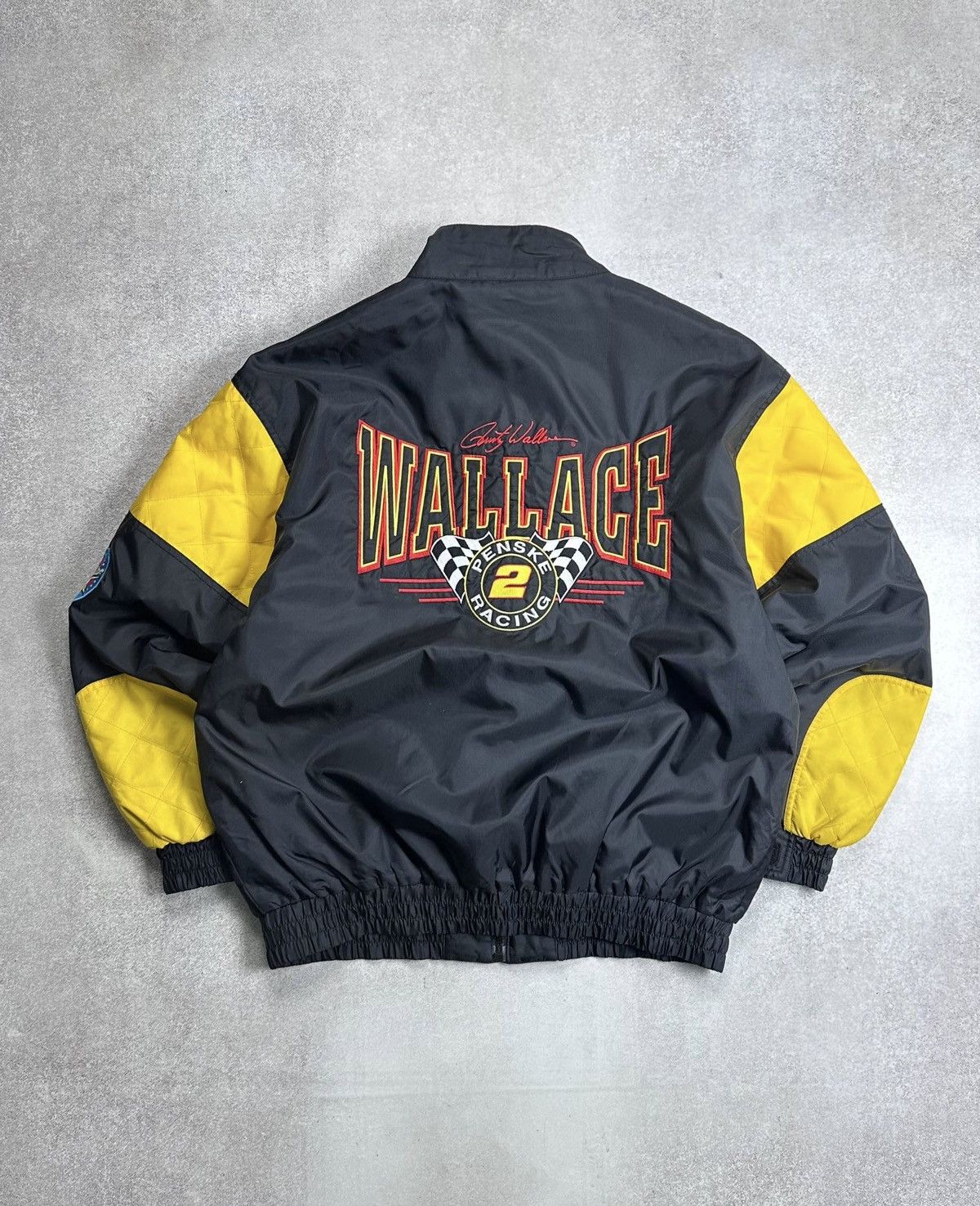 Nutmeg Vintage Nutmeg Mills Nascar Ford Wallace Racing Jacket L Size US L / EU 52-54 / 3 - 2 Thumbnail