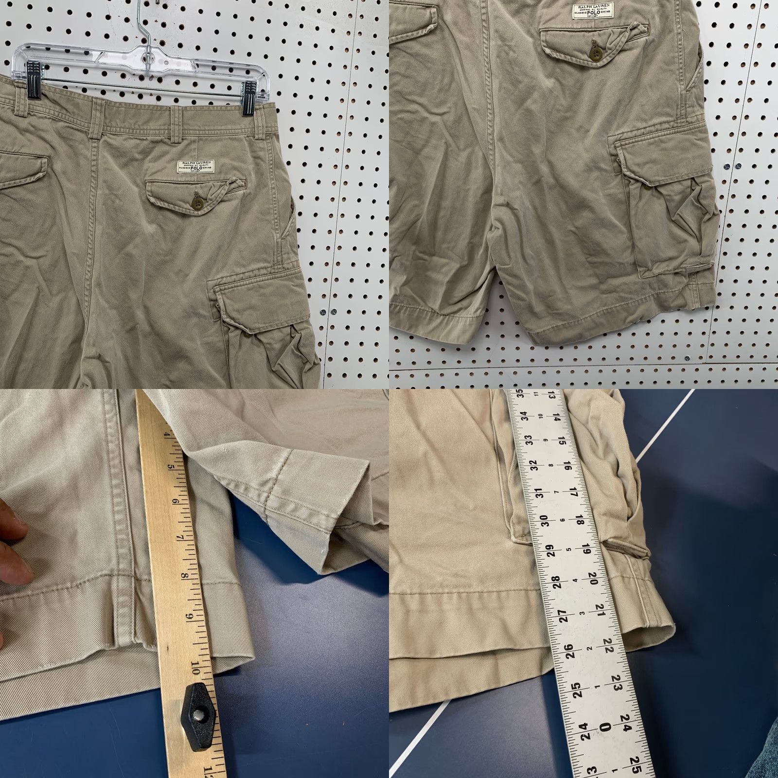 Polo Ralph Lauren Polo Ralph Lauren Cargo Shorts Mens 36 Khaki Beige Military Army Outdoor 36x10 Size US M / EU 48-50 / 2 - 8 Thumbnail