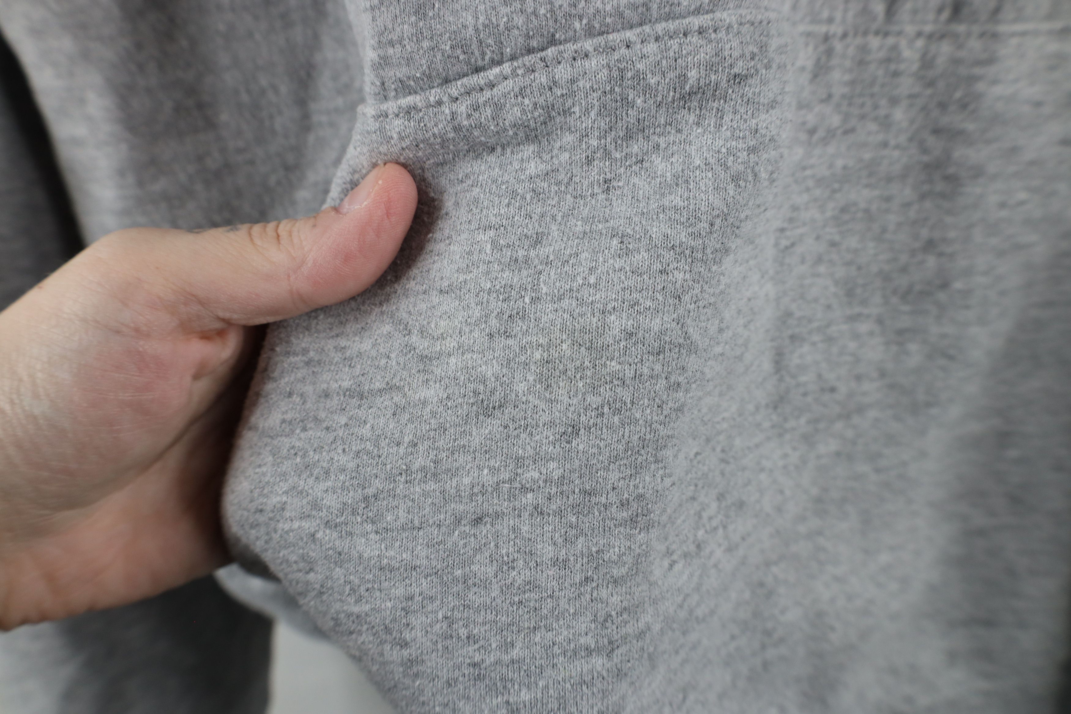 Vintage Vintage 90s Streetwear Hoodie Sweatshirt Heather Gray Size US XL / EU 56 / 4 - 5 Thumbnail