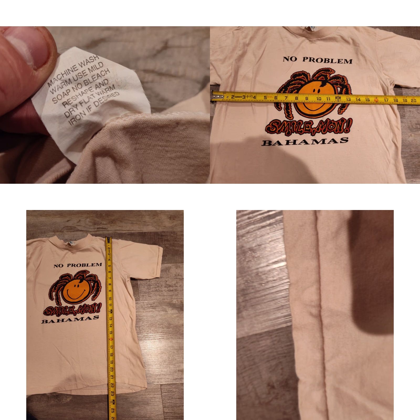 Vintage VINTAGE Straw Mart Bahamas Stitch T-Shirt Unisex Adults M Cotton White 80s Graphic Tee Short Sleeve Crew Neck Mens Womens Size US M / EU 48-50 / 2 - 8 Thumbnail
