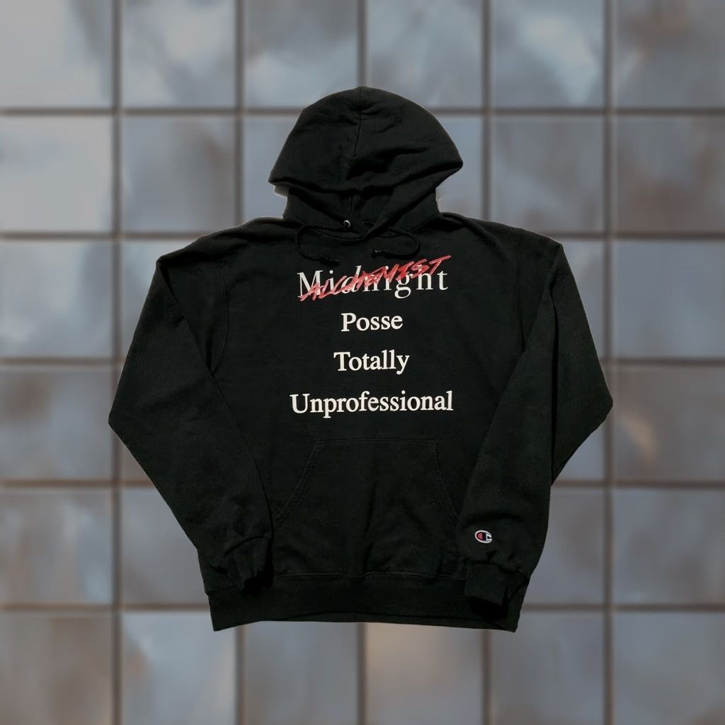 Champion VINTAGE Champion Hoodie Mens M Black Totally Unprofessional Alchemist Midnight Studios Posse Size US M / EU 48-50 / 2 - 1 Thumbnail