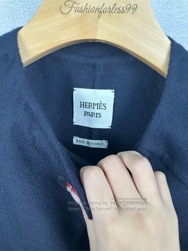 Hermes Hermes Navy Blue Two-Piece Cashmere Set Size XXS / US 00 / IT 34 - 3 Thumbnail