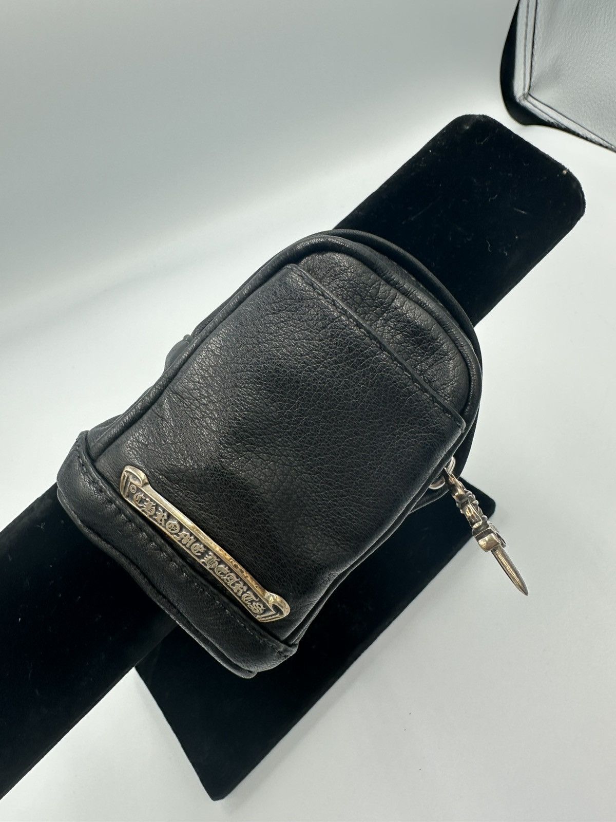 Chrome Hearts Chrome Hearts leather wrist bag silver scroll logo dagger Size ONE SIZE - 2 Thumbnail