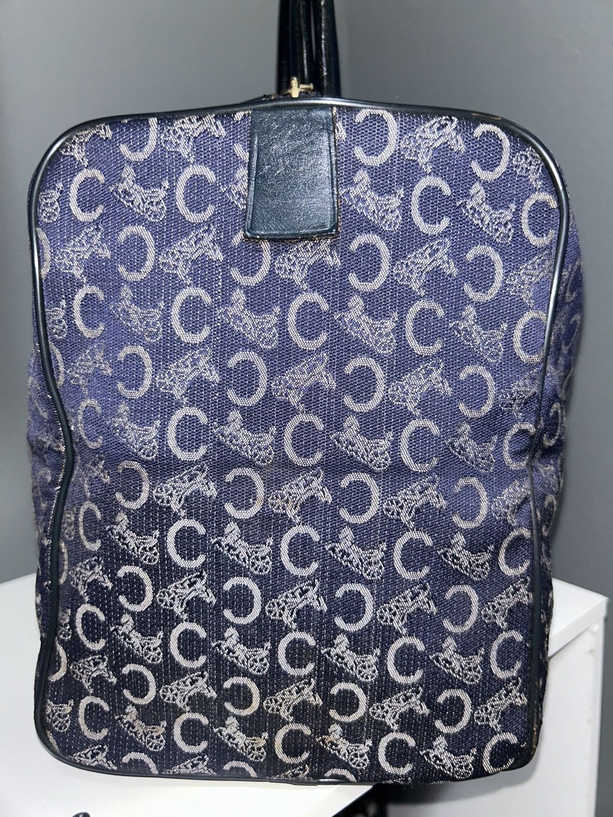 Celine Celine CMacadam Canvas Blue Boston Bag Size ONE SIZE - 13 Thumbnail