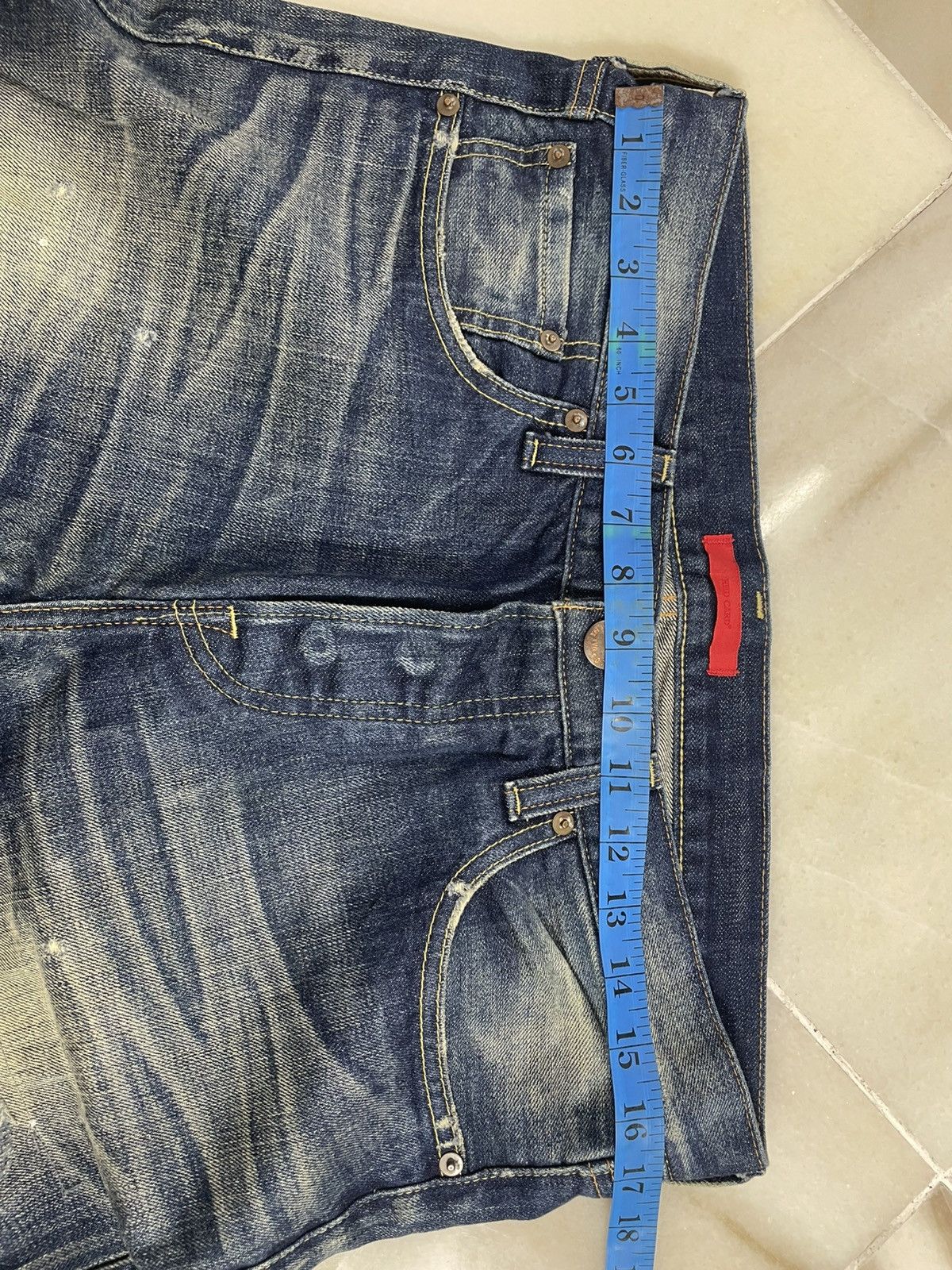Vintage Vintage Redcard Japanese Distressed Jeans Size US 34 / EU 50 - 10 Thumbnail
