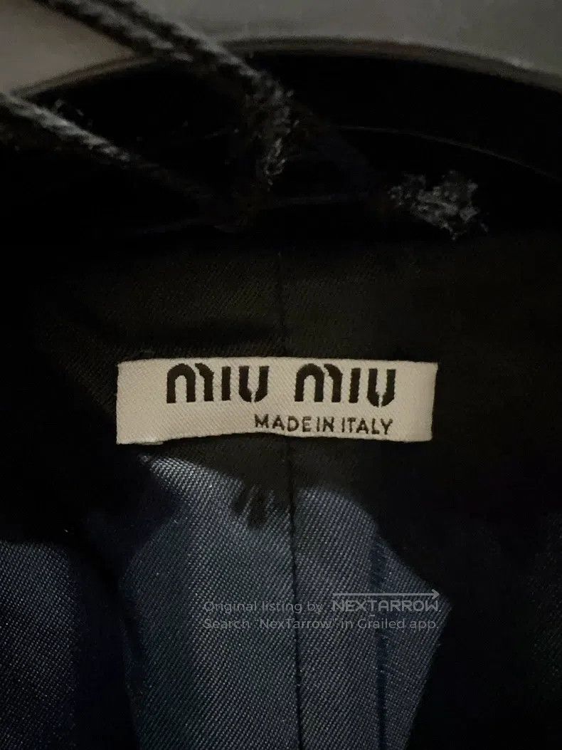 Miu Miu Miu Miu 38 Black velvet bow coat Size M / US 6-8 / IT 42-44 - 2 Thumbnail