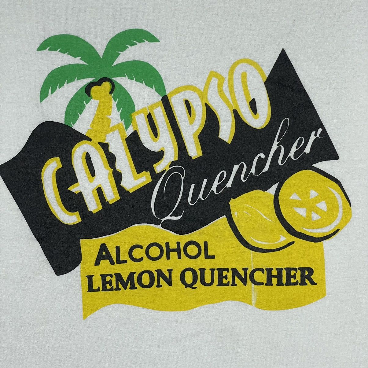 Fruit Of The Loom Vintage Calypso Quencher Alcohol Lemon Tee Size US XL / EU 56 / 4 - 7 Thumbnail