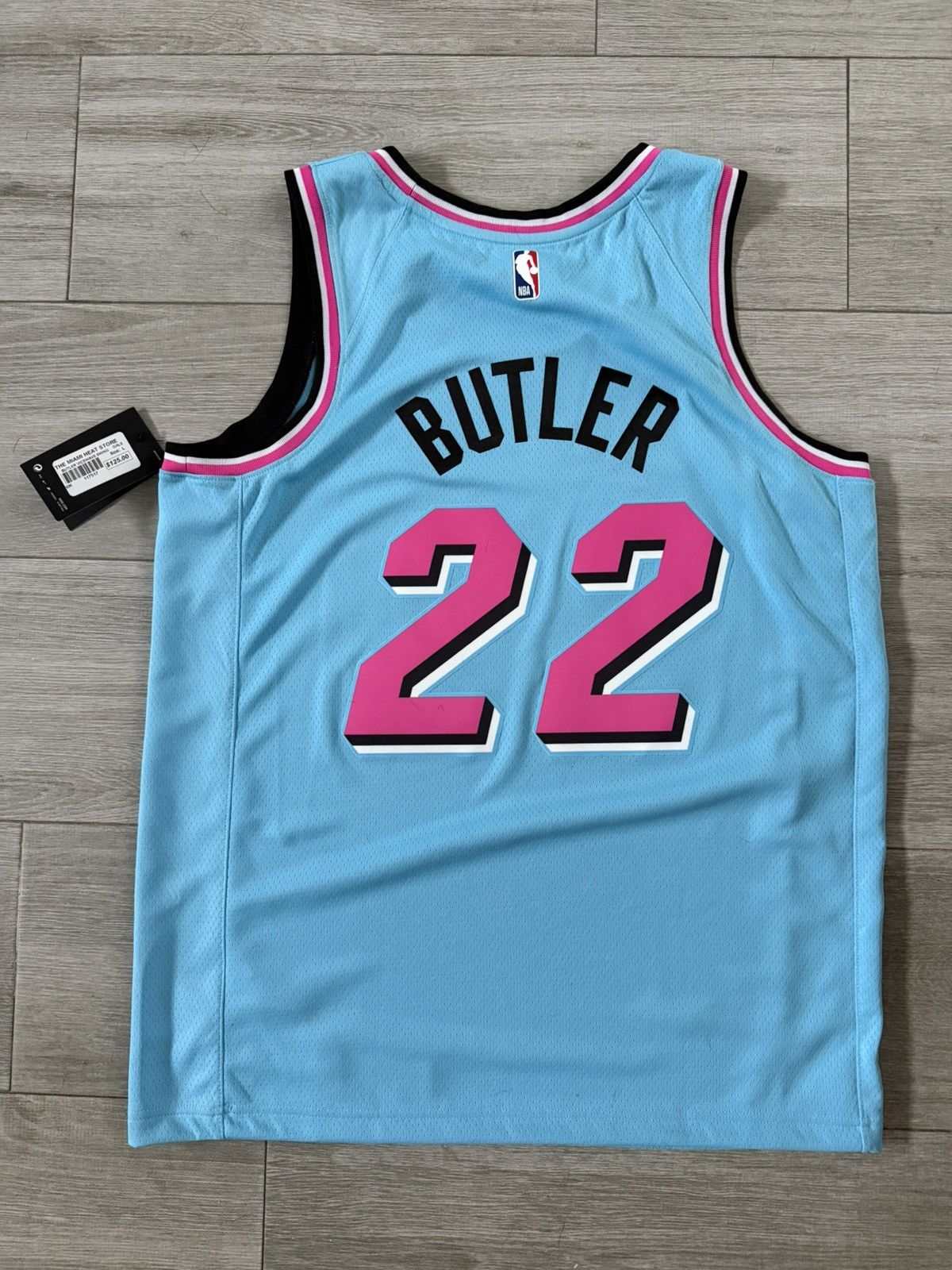 NBA × Nike Jimmy Butler Nike Miami Heat ViceWave City Swingman Jersey L Size US L / EU 52-54 / 3 - 7 Thumbnail