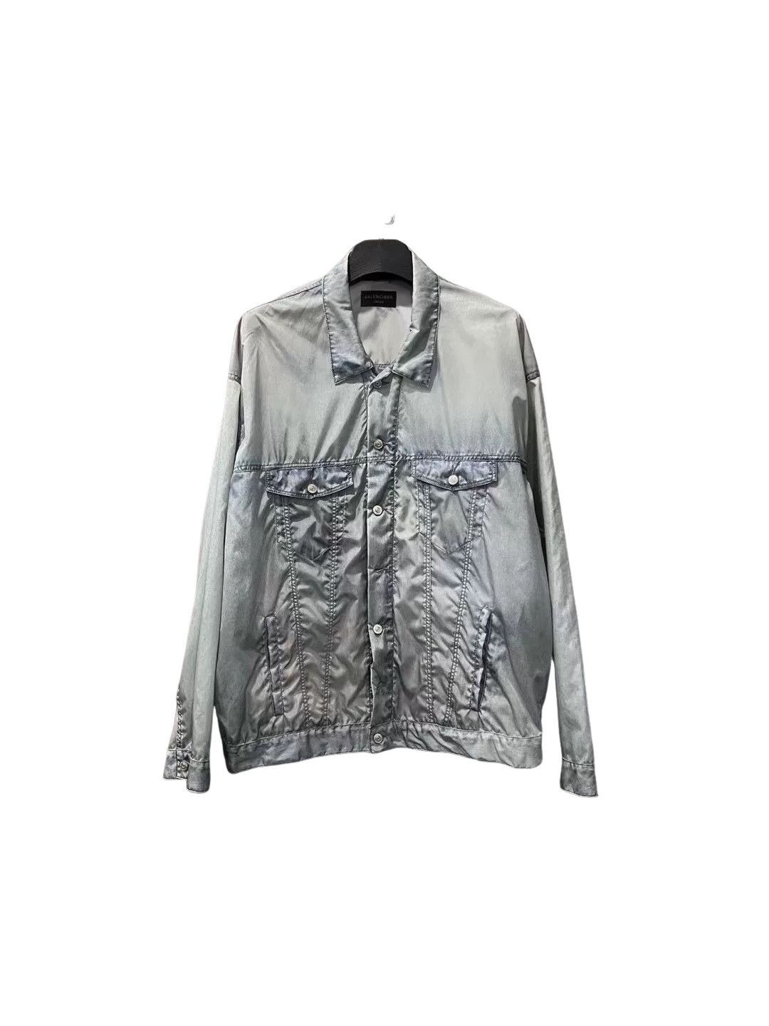 Balenciaga Balenciaga Digital Denim Print Jacket Size 2 Size US M / EU 48-50 / 2 - 1 Thumbnail