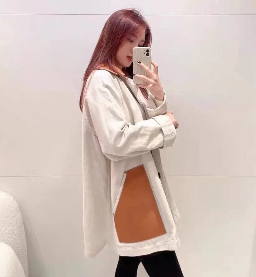 Loewe LOEWE linen-cotton double-breasted unisex overcoat 34 Size XXS / US 00 / IT 34 - 4 Thumbnail