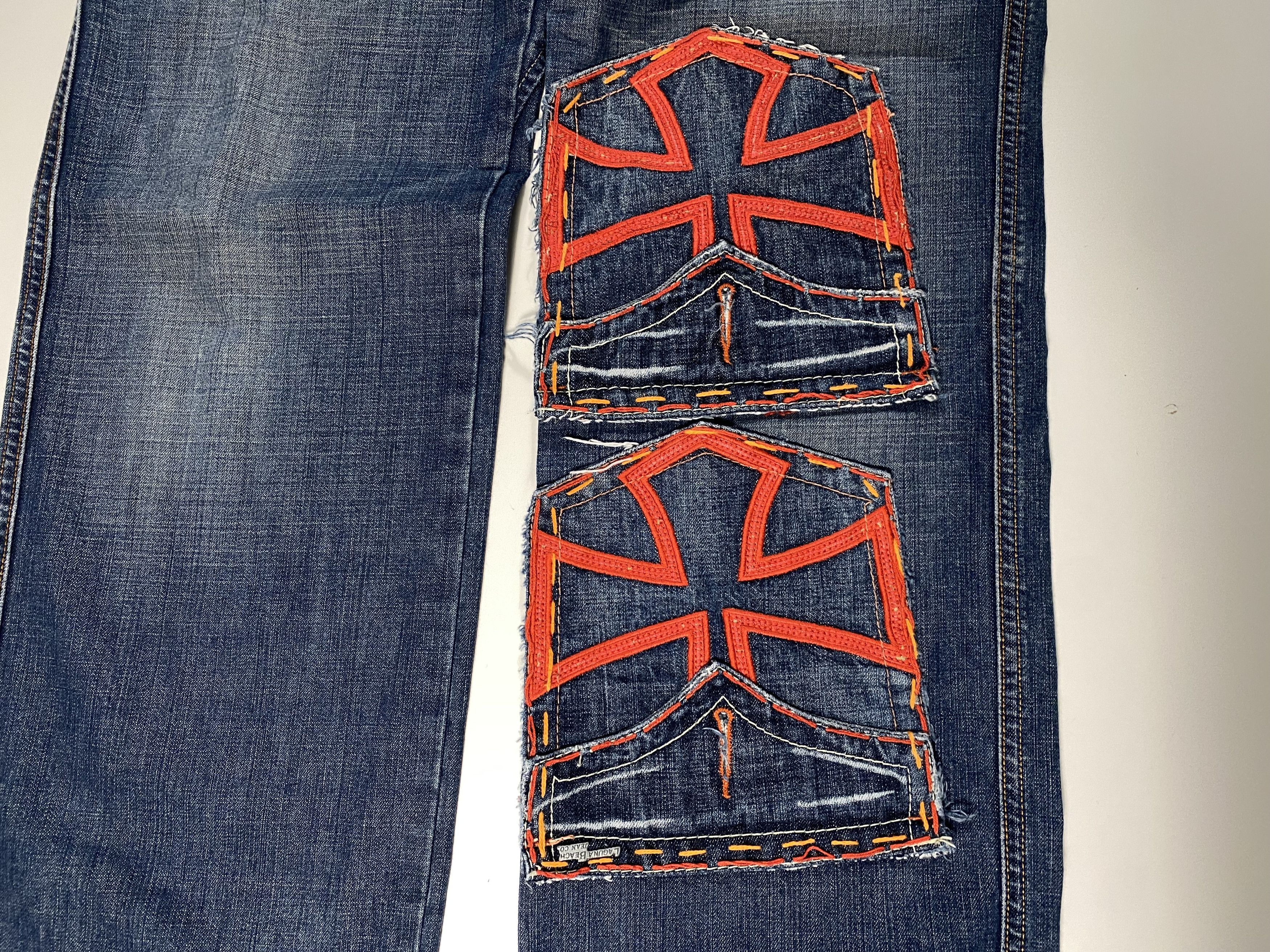 Diesel Vintage Diesel Industry Cross/Skull Motif Relaxed Fit Jeans Size US 32 / EU 48 - 4 Thumbnail
