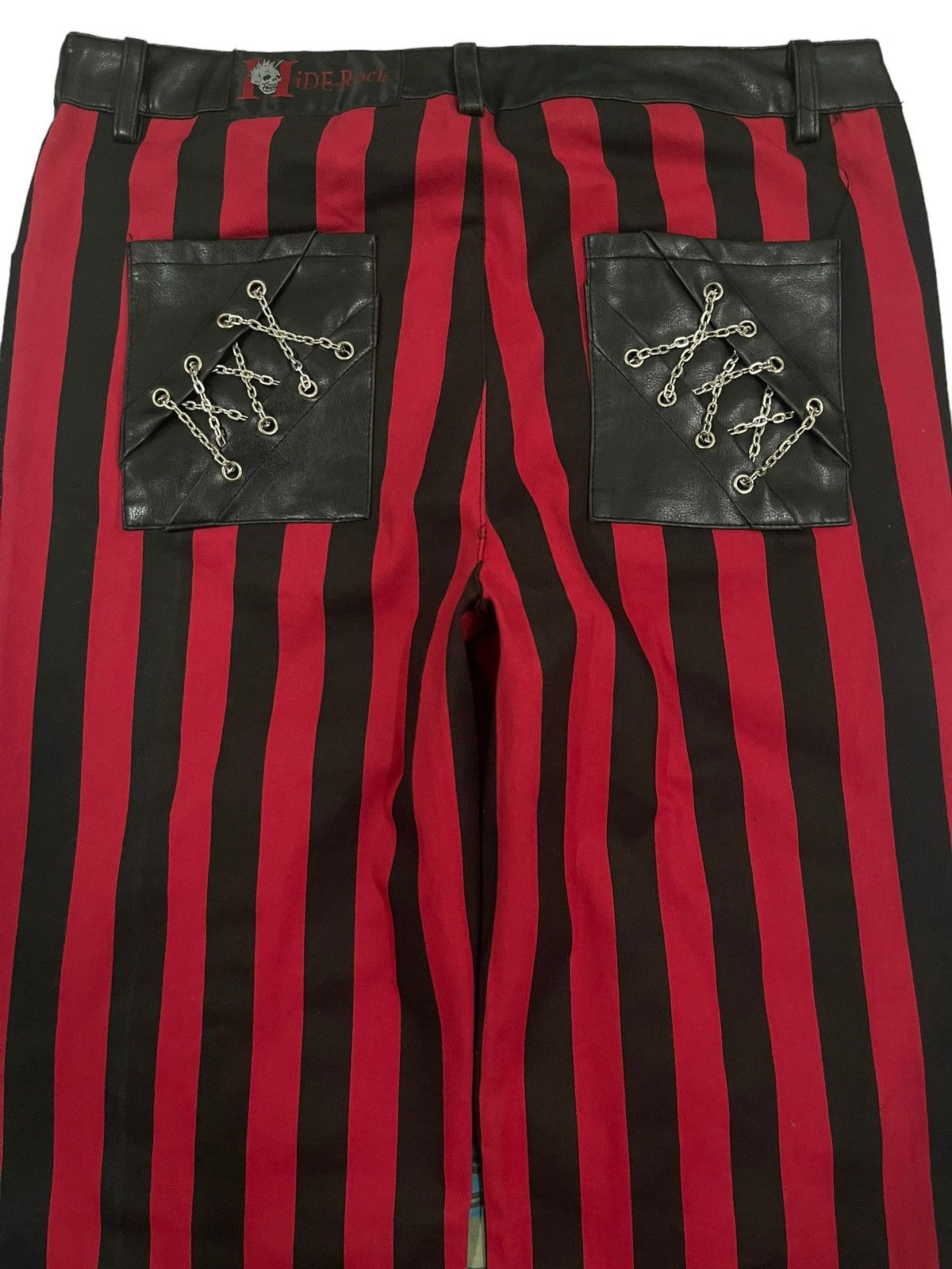 Seditionaries Vintage Japanese Brand Punk Stripe Bondage Style Pants Size US 31 - 4 Thumbnail