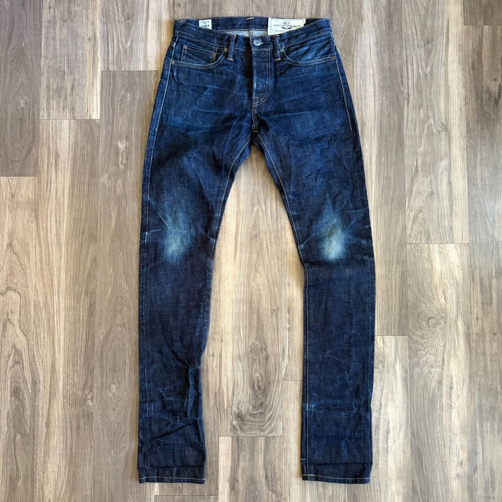 Rogue Territory Rogue Territory RGT Stanton Slim Selvedge Denim Jeans 29x36 Size US 29 - 1 Thumbnail
