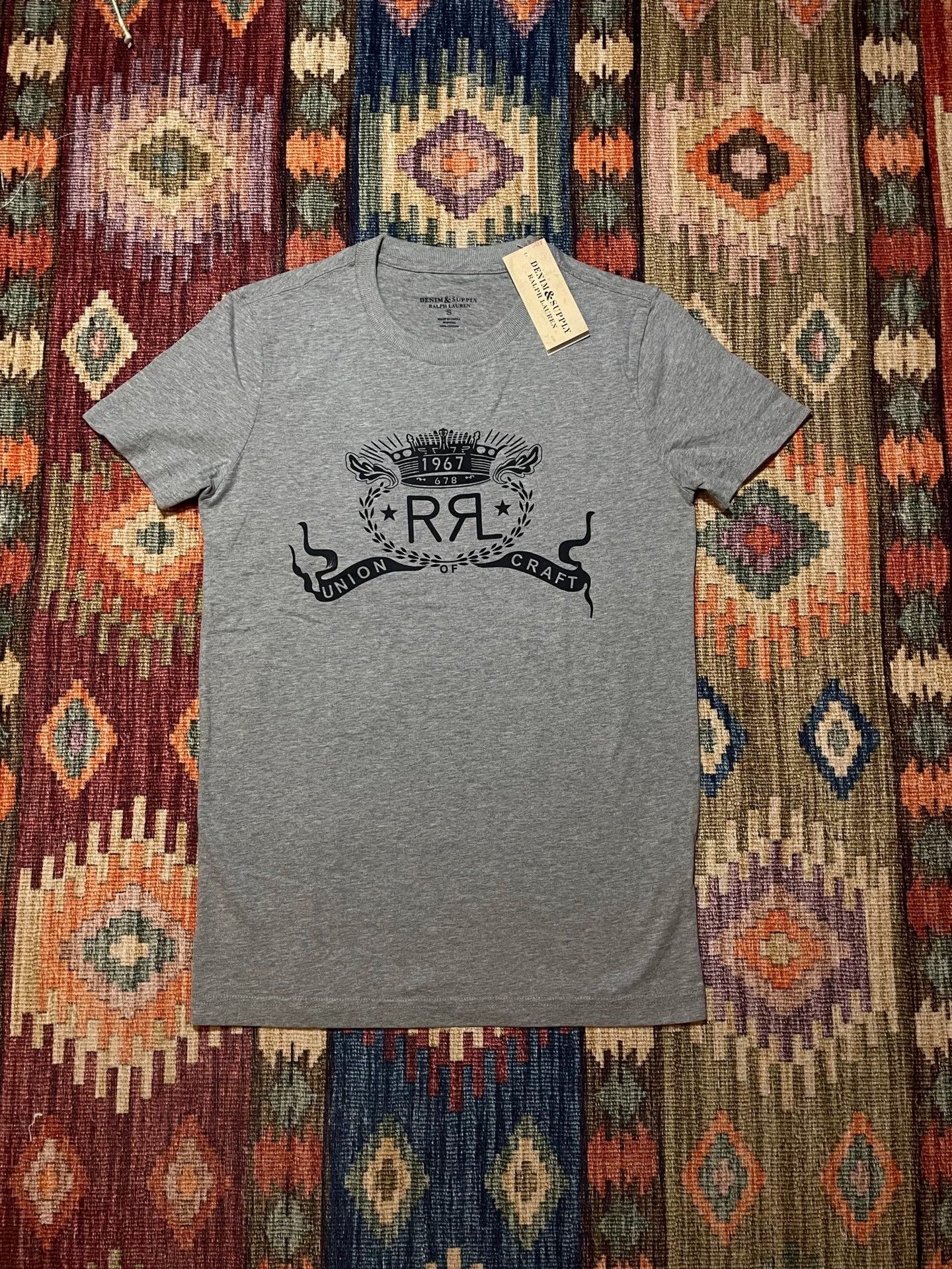 RRL Ralph Lauren RRL Denim Supply Ds Print T-Shirt Size US S / EU 44-46 / 1 - 1 Thumbnail