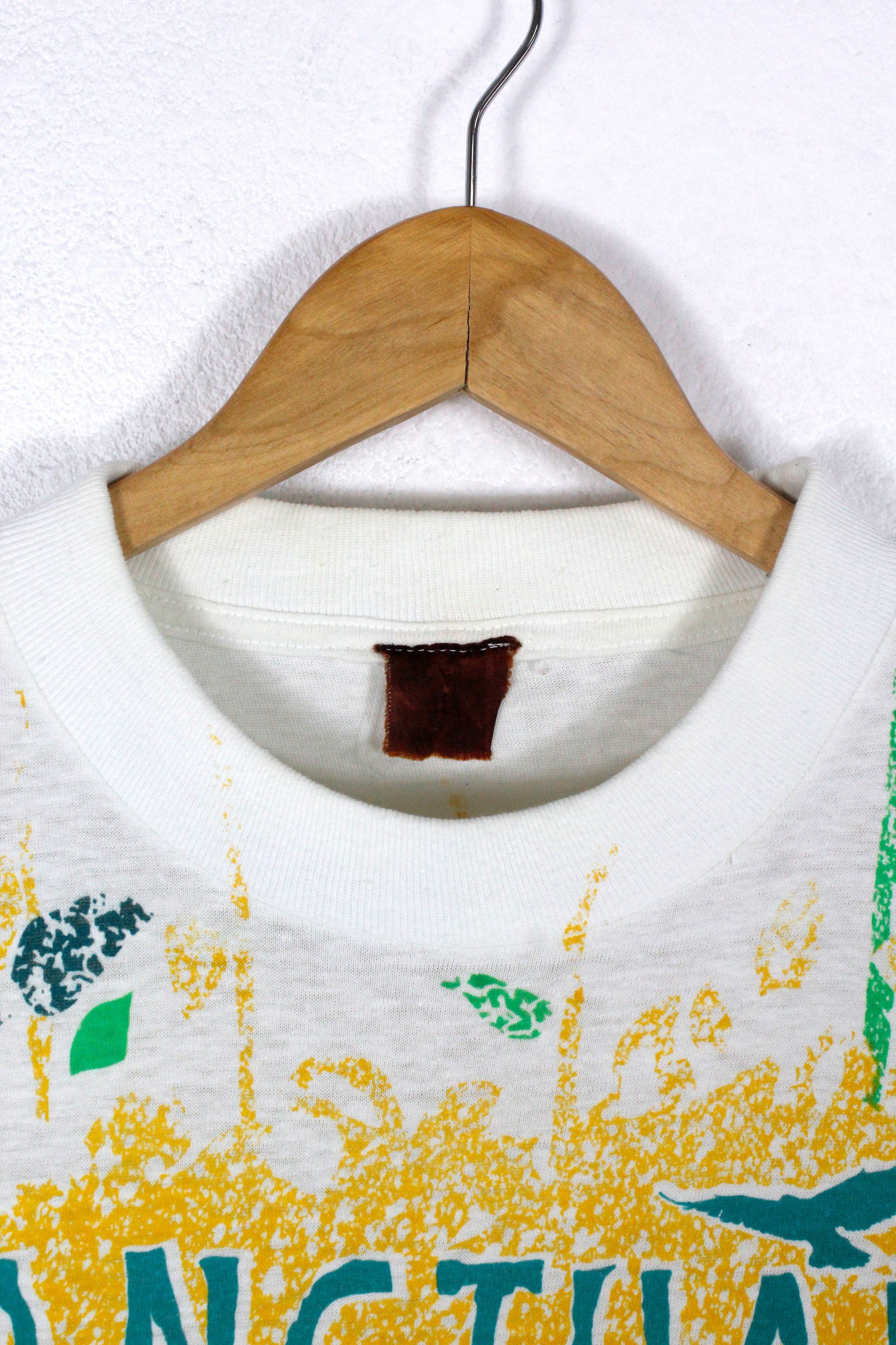 Vintage Vintage WWF Sanctuary All Over Printed Tee Tshirt 90s Size US XXL / EU 58 / 5 - 4 Thumbnail