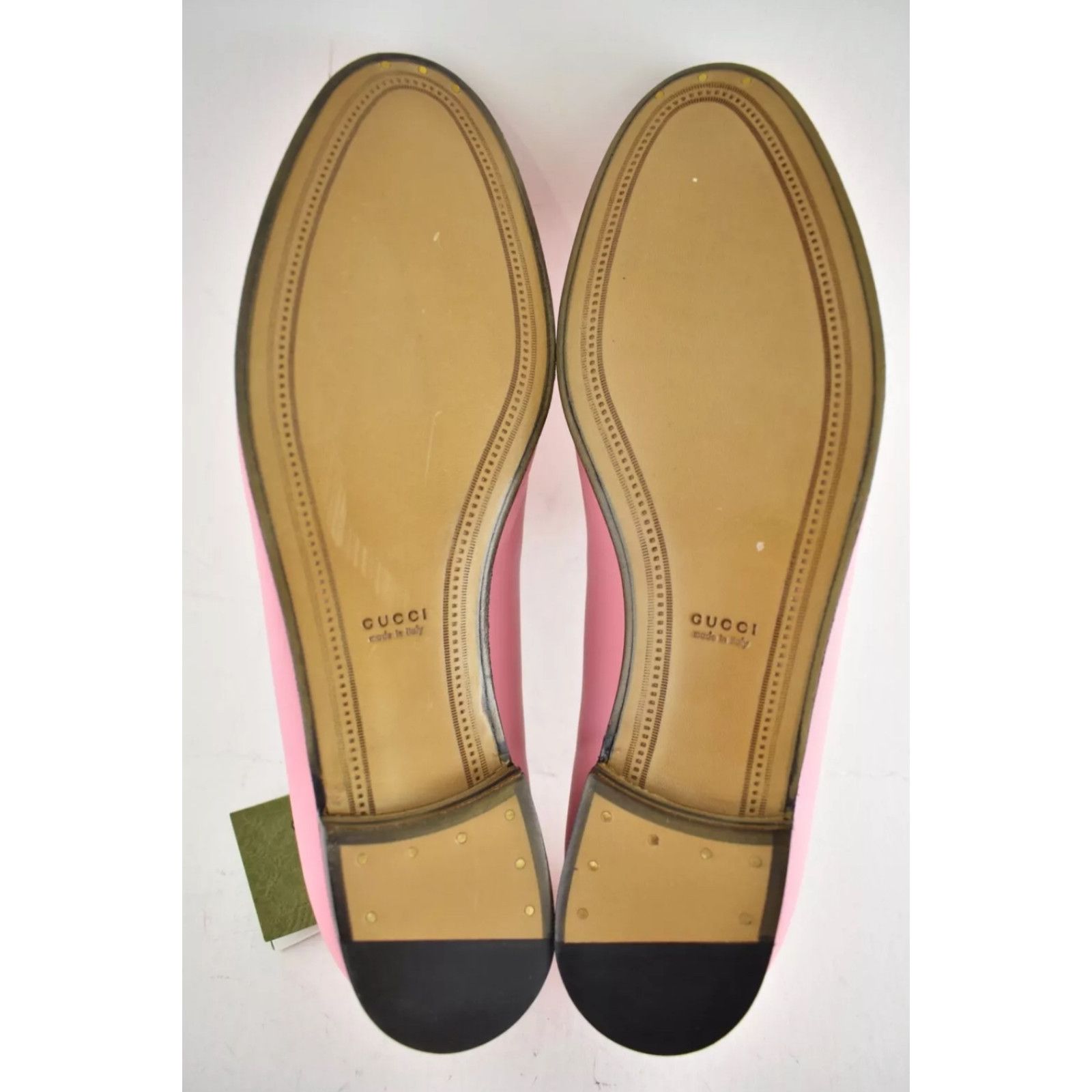 Gucci Gucci Jordaan Butterfly Pink Leather Gold Horsebit Mule Size US 12 / IT 42 - 20 Thumbnail