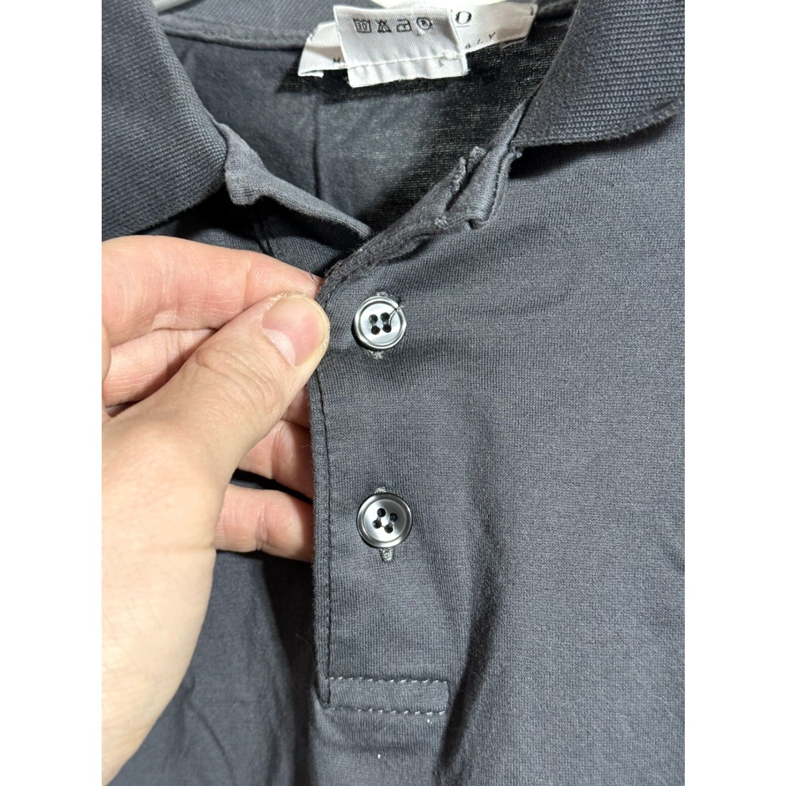 Vintage VINTAGE Franco Ziche Men’s Blue Cotton Button-Up Polo Shirt 90s Casual, Travel Regular L Short Sleeve Made in Italy Men Size US L / EU 52-54 / 3 - 5 Thumbnail