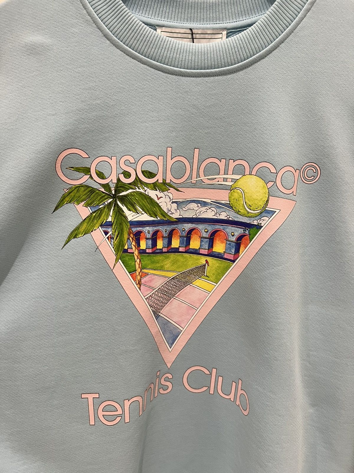 Casablanca Casablanca Tennis Club Icon Sweatshirt Light Blue Size L Size US L / EU 52-54 / 3 - 5 Thumbnail