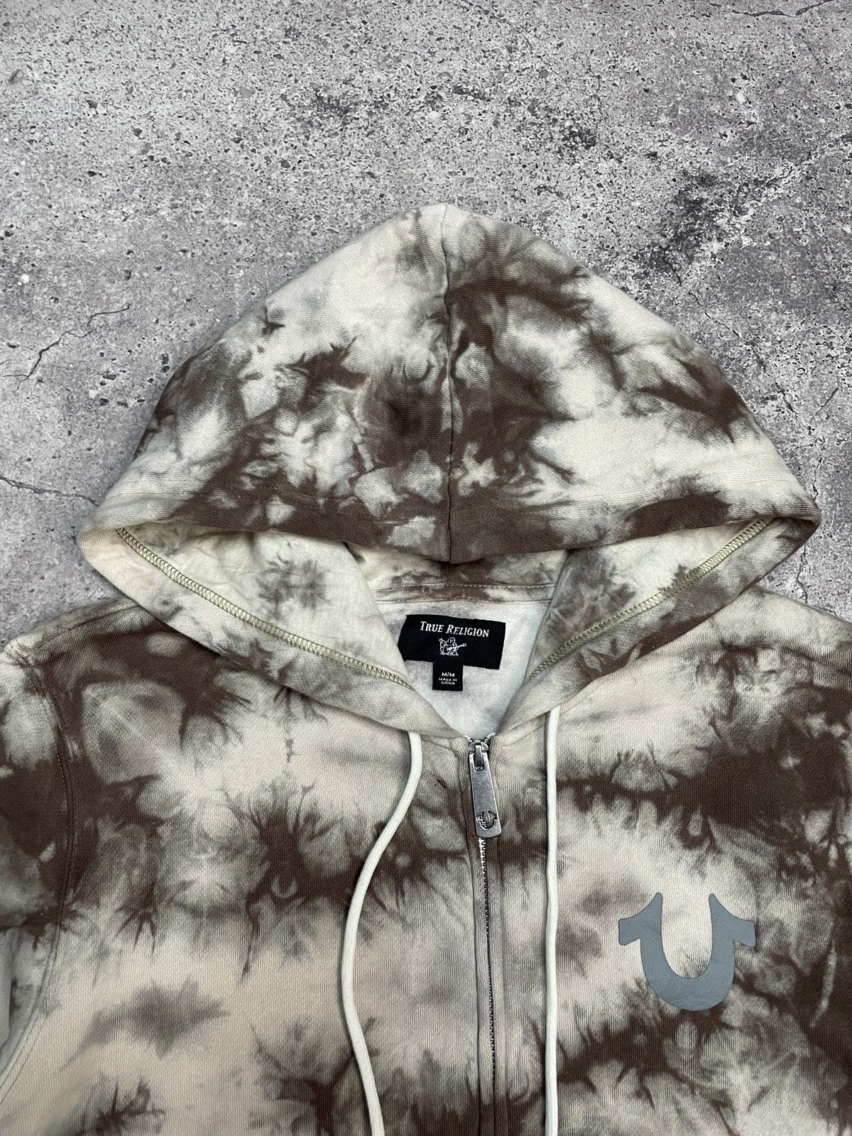 True Religion Vintage True Religion Y2K Avantgarde Tye Dye Zip Hoodie Size US M / EU 48-50 / 2 - 7 Thumbnail