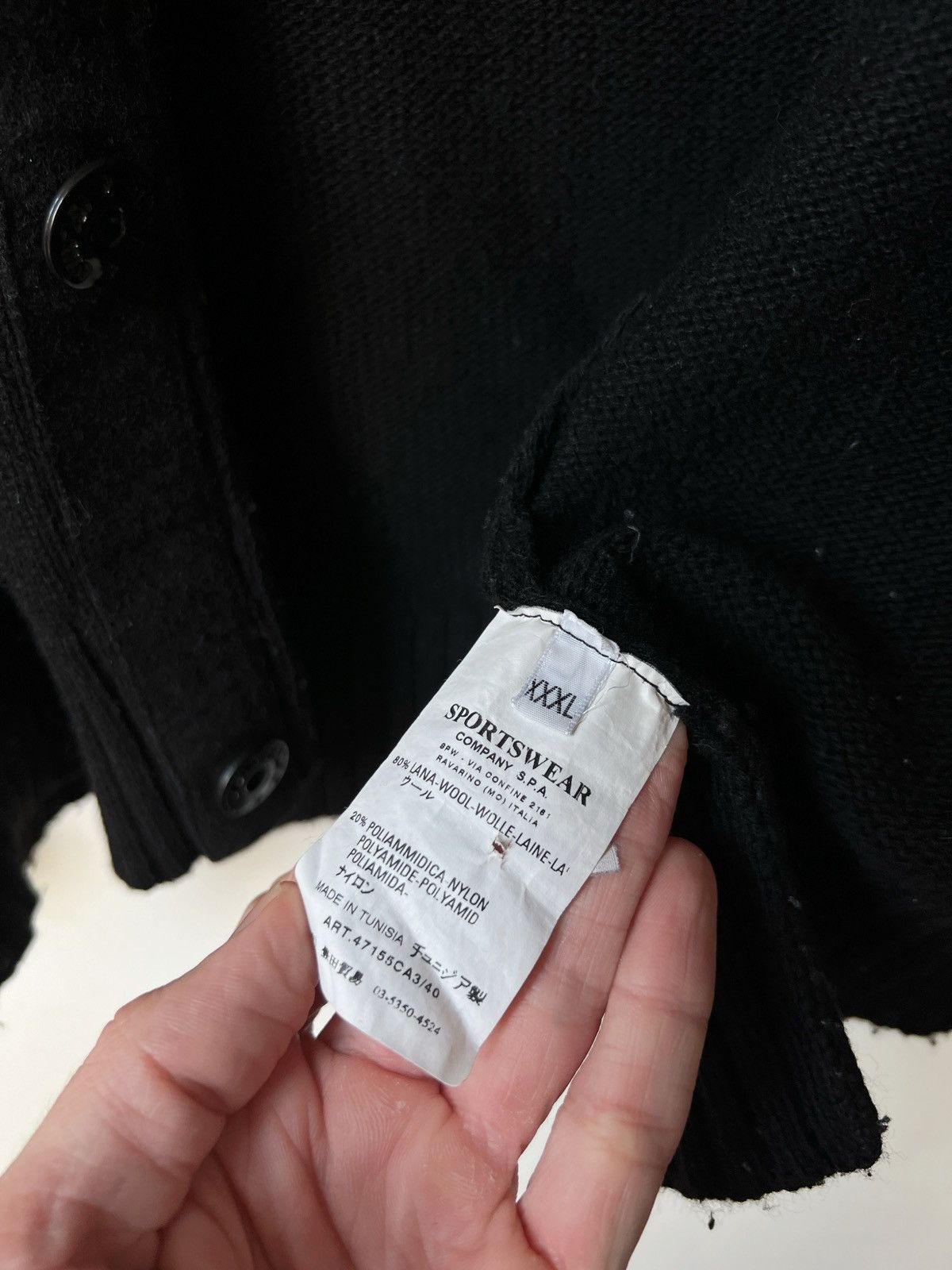 Stone Island × Vintage Stone Island Vintage Wool Zip Sweater Size US XXL / EU 58 / 5 - 11 Thumbnail