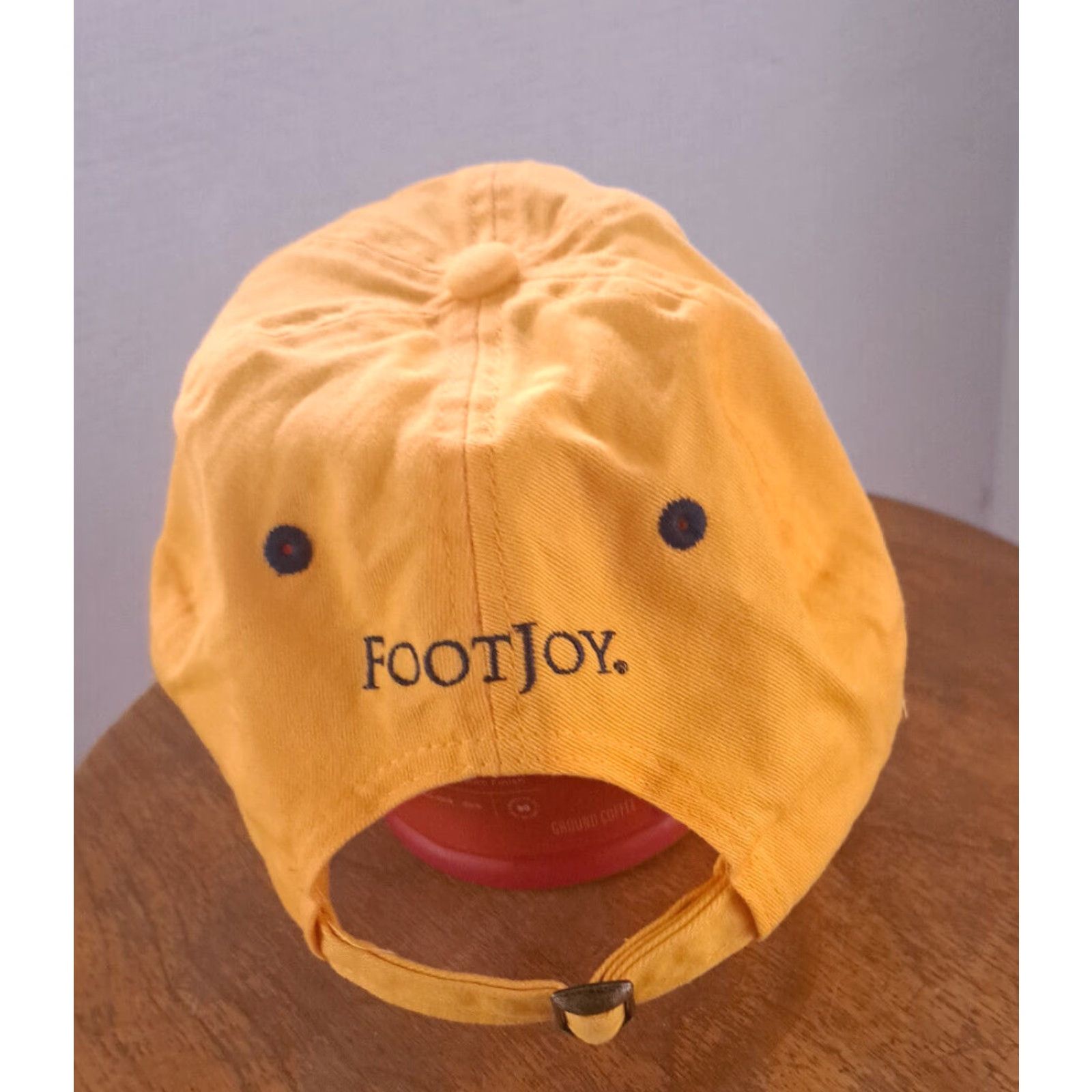 Footjoy FootJoy Golf Hat EUC Yellow Adjustable Cotton Men Stitched Birdie 1857 Adjustable Pattern Solid Style Golf Hat Men Yellow Birds Eye View Size ONE SIZE - 4 Thumbnail