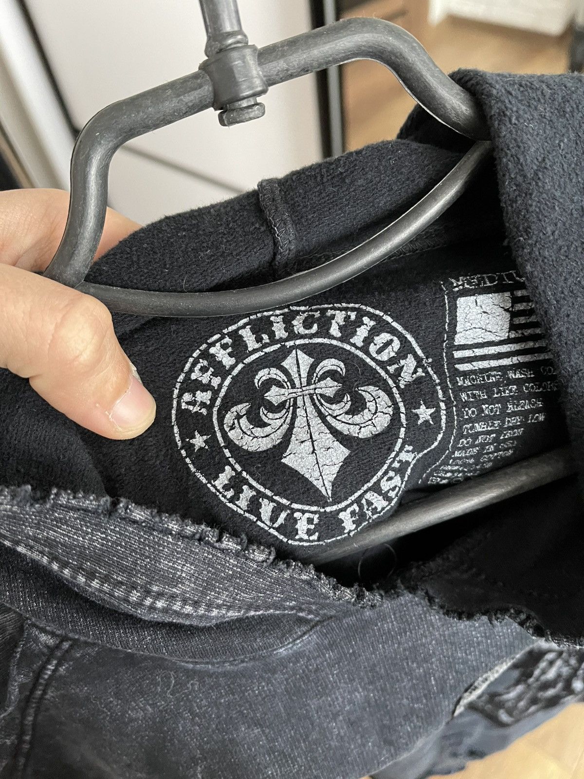 Affliction Affliction Live Fast Vintage Hoodie Pullover Y2K Logo Size US M / EU 48-50 / 2 - 10 Thumbnail