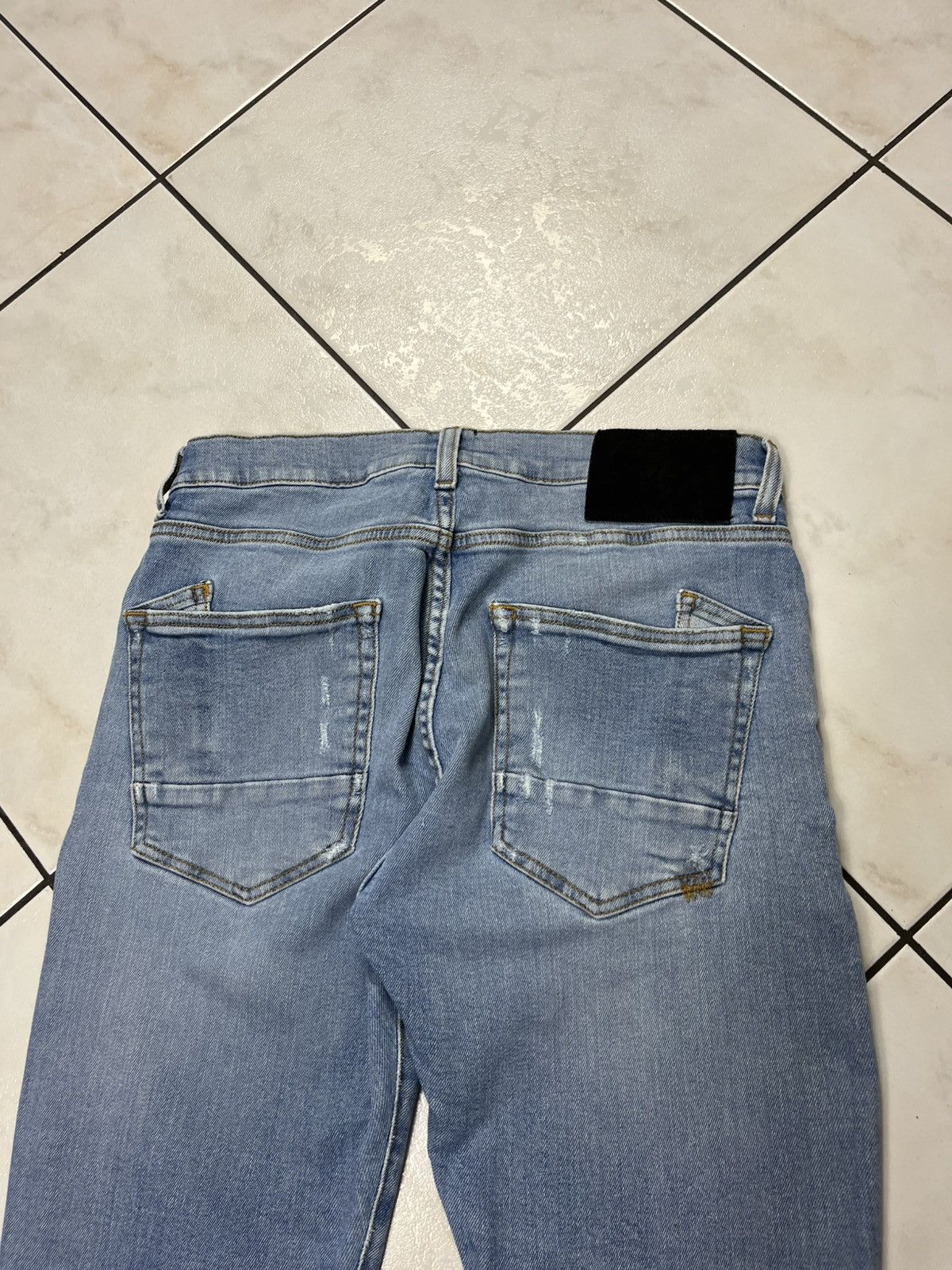 Designer × Prps PRPS windsor crop skinny fit distressed denim jeans pants Size US 32 / EU 48 - 13 Thumbnail