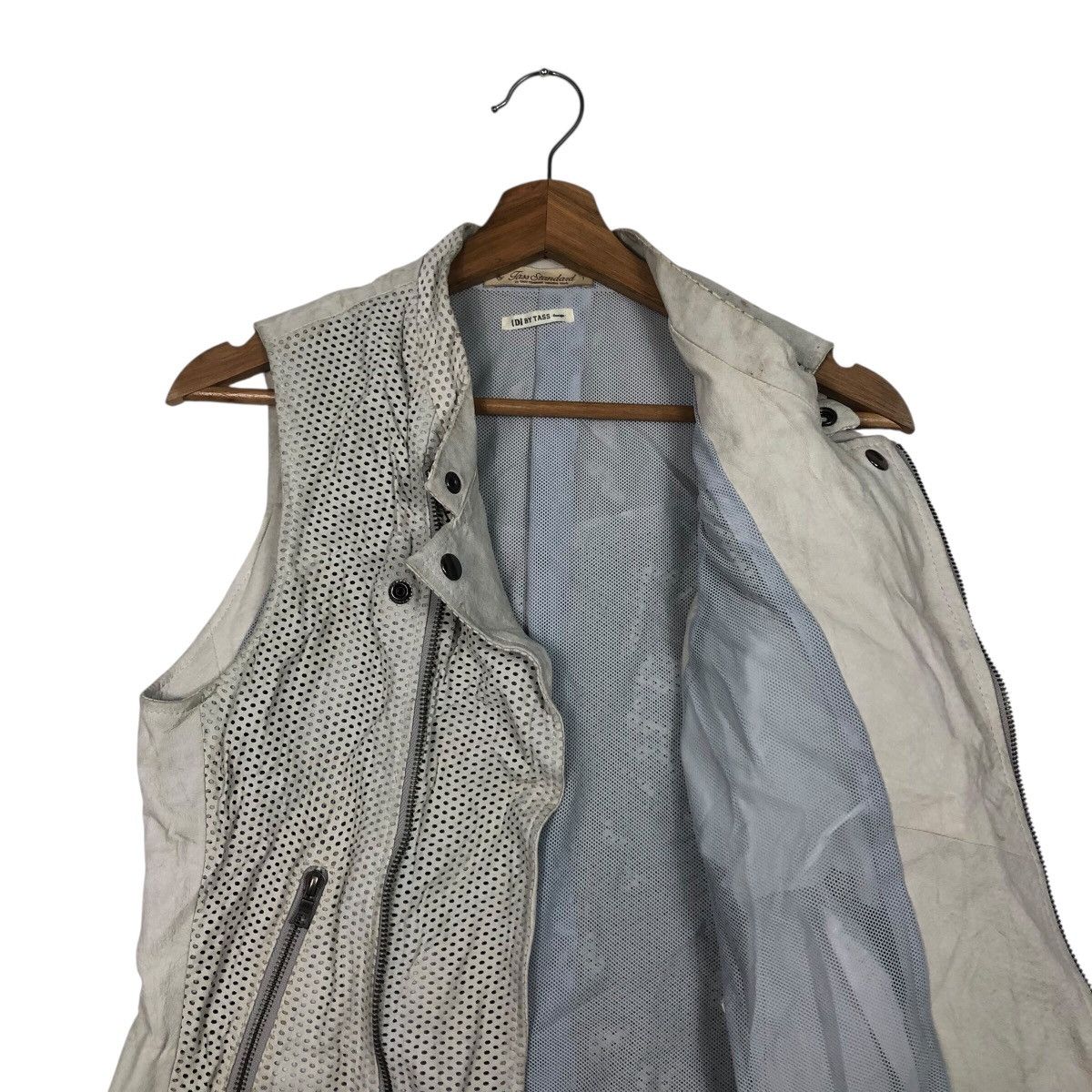 Japanese Brand Utility Vest Jacket Double Collar Leather Tass Issey Miyake Size US M / EU 48-50 / 2 - 13 Thumbnail