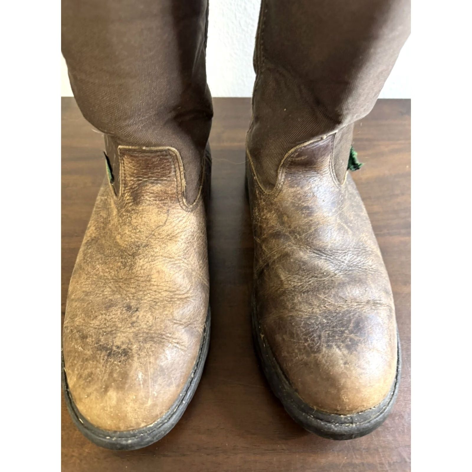 Vintage Georgia Boots Waterproof Homeland Wellington Work Boot Brown G113 Mens 9 Size US 8 / EU 41 - 4 Thumbnail