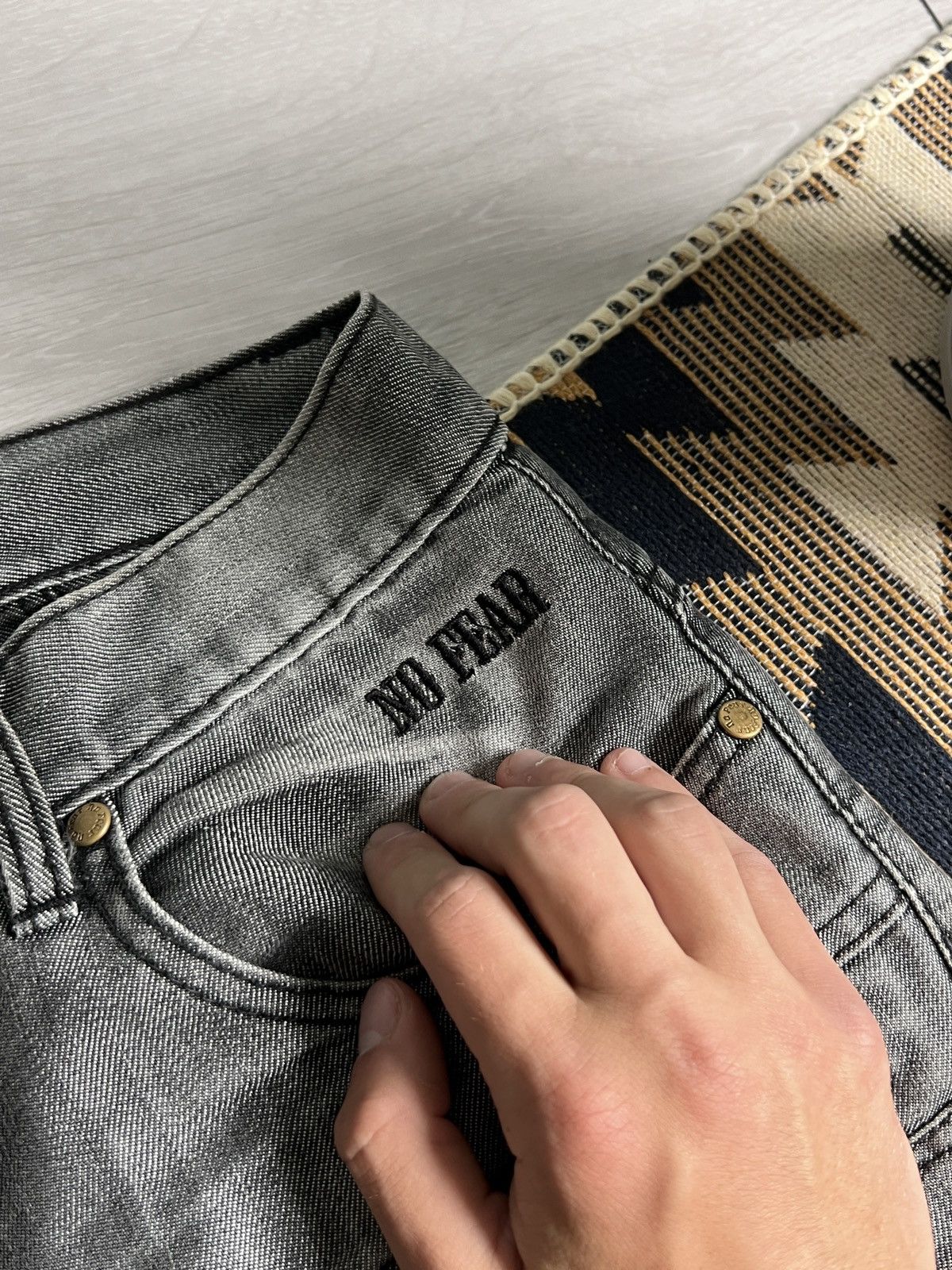 No Fear Vintage No Fear Baggy Y2K Denim Pants Size US 34 / EU 50 - 17 Thumbnail