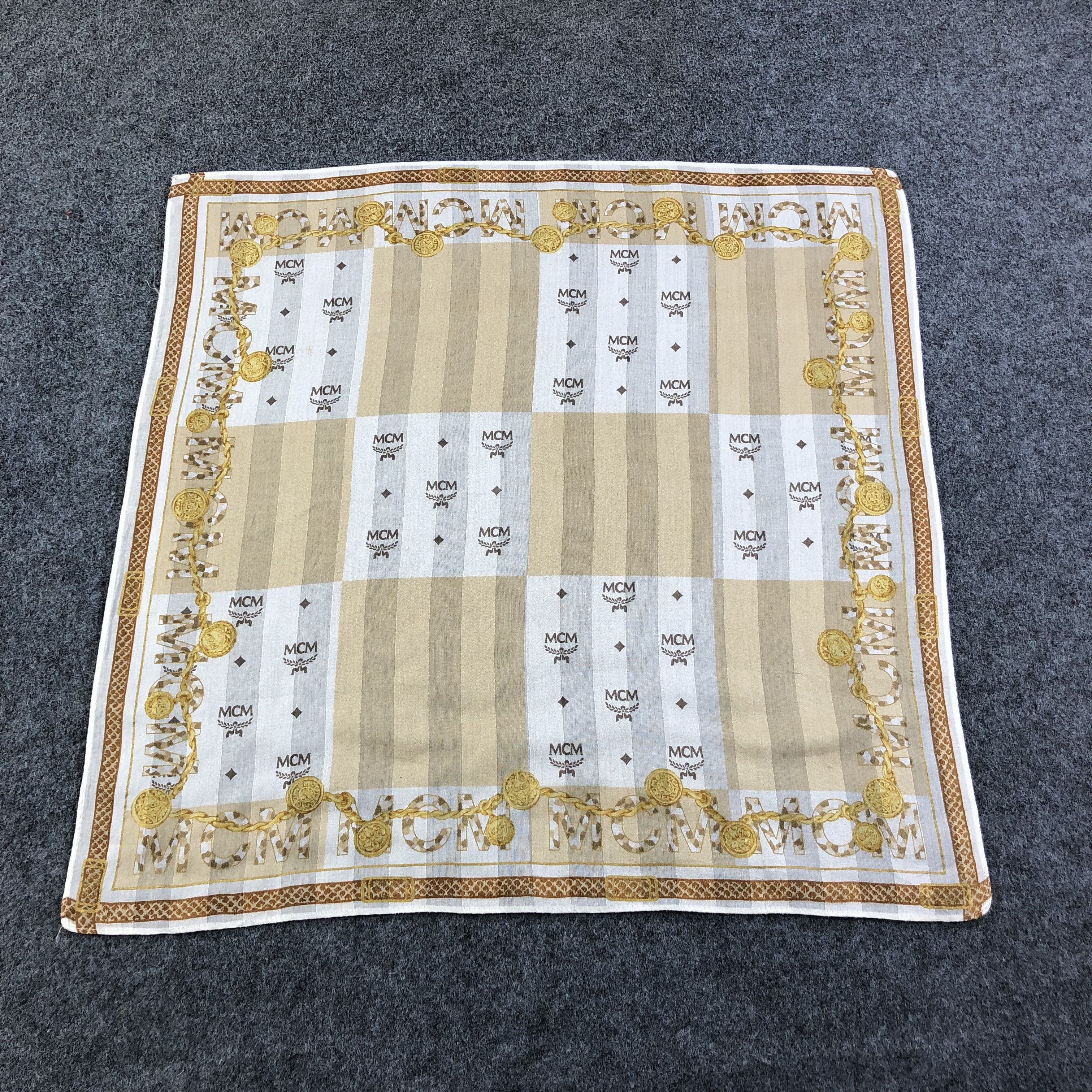 MCM × Vintage MCM Handkerchief Neckerchief Bandana H2284 Size ONE SIZE - 2 Thumbnail