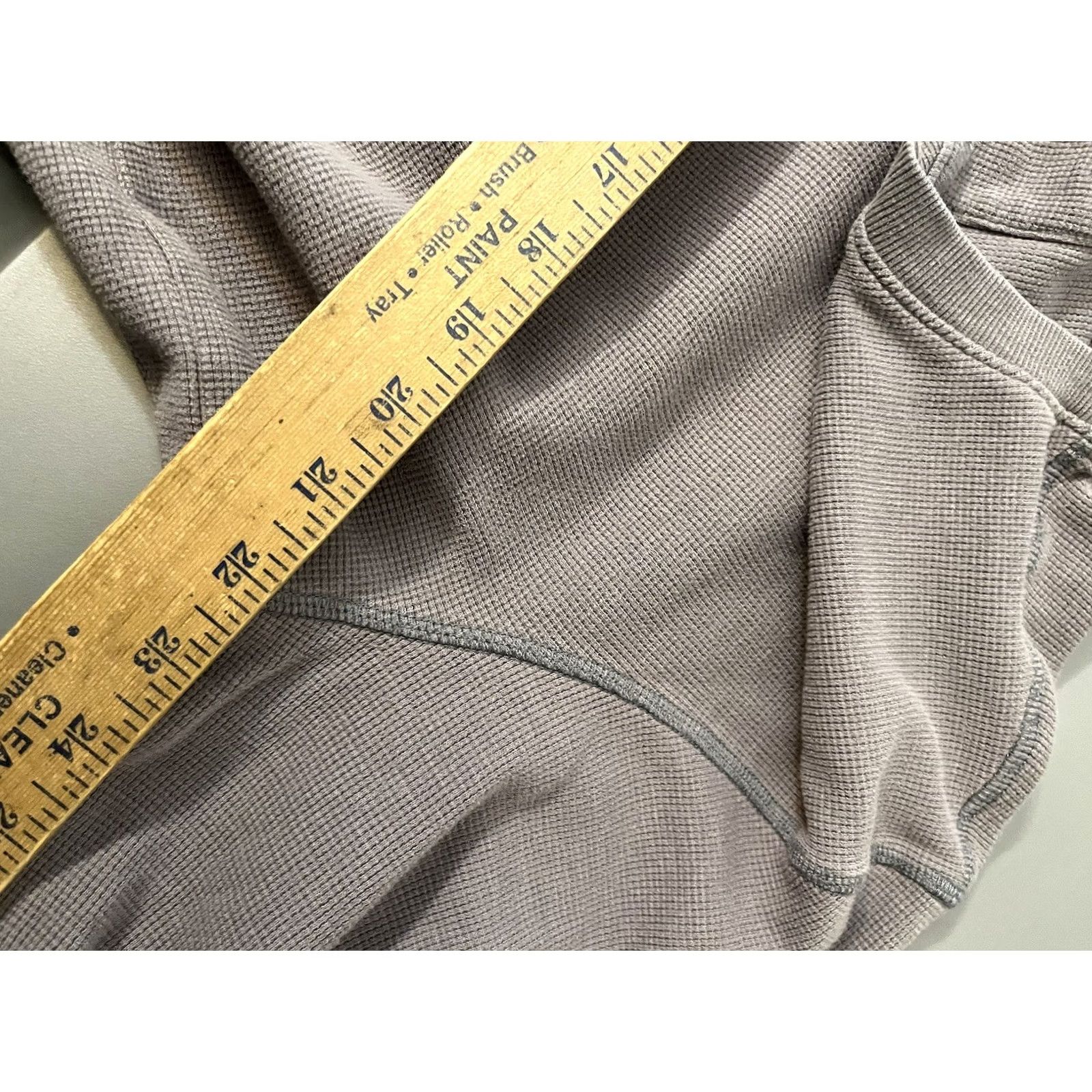 Eddie Bauer Eddie Bauer Shirt Men XL Gray Knit Henley Long Sleeve Pullover Waffle Size US XL / EU 56 / 4 - 5 Thumbnail
