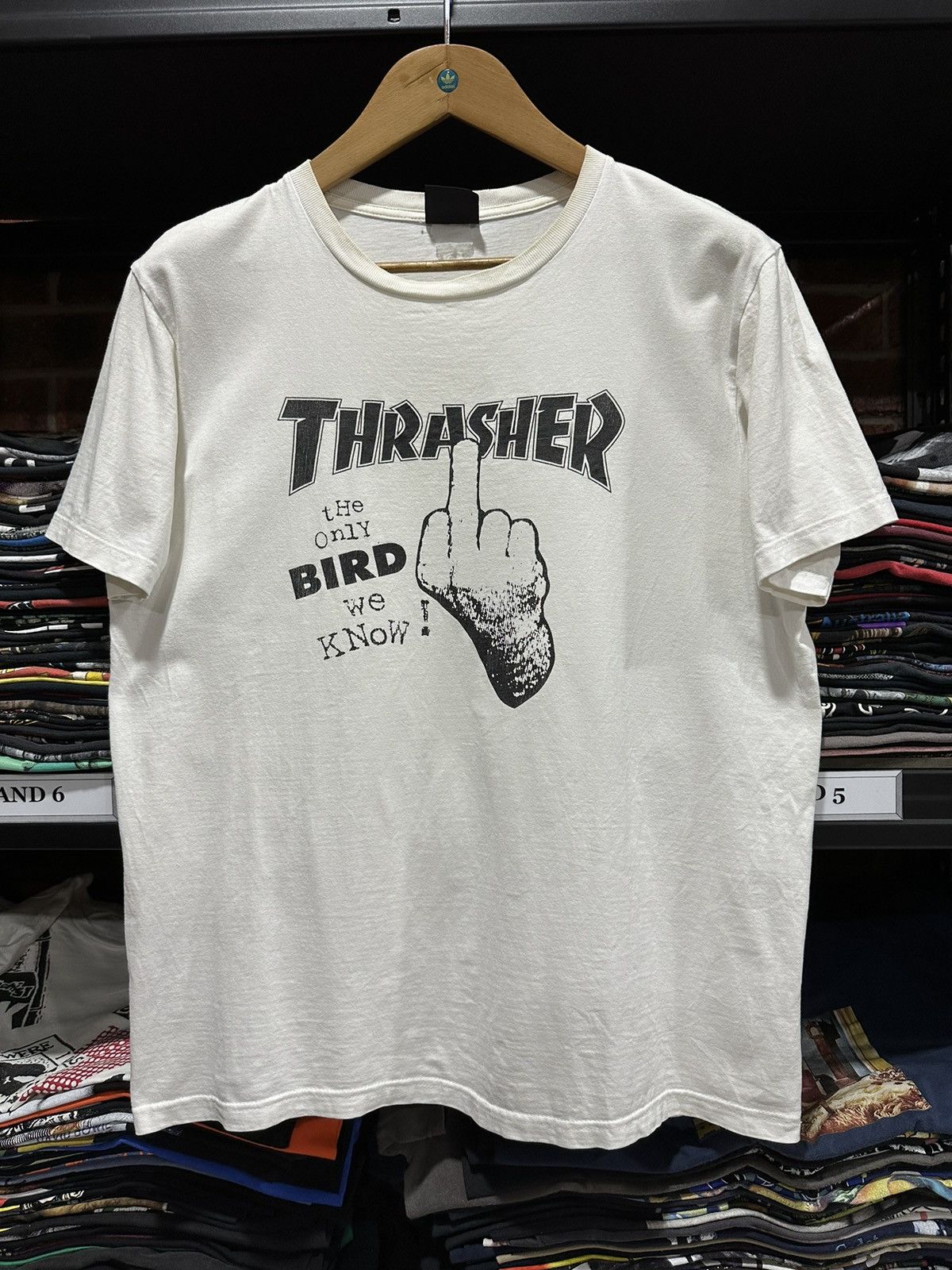 Girl Skateboards Vintage Thrasher The Only Bird We Know Fuck Faded Tee Size US L / EU 52-54 / 3 - 1 Thumbnail
