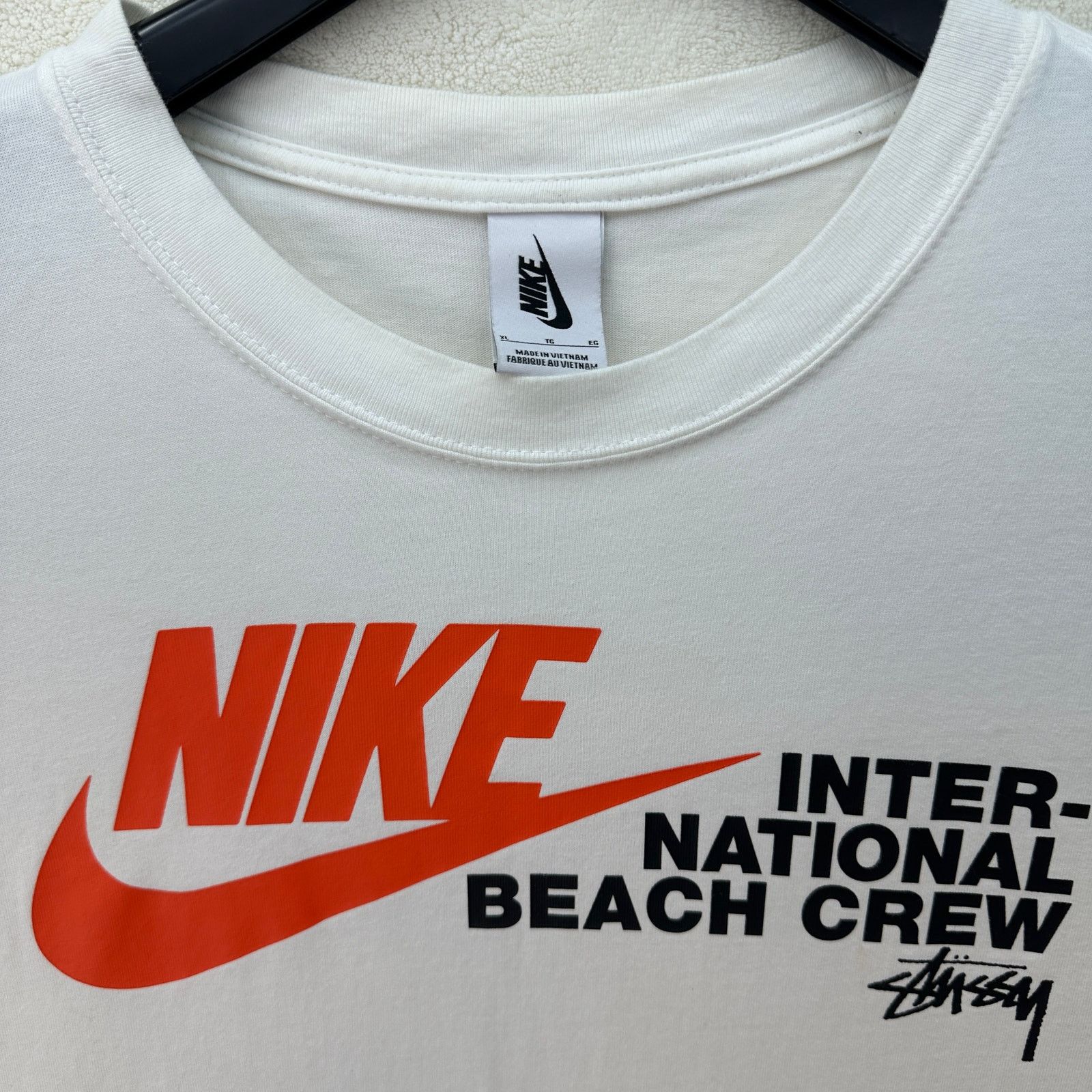 Nike NIKE x STUSSY White T shirt Men's Size XL Size US XL / EU 56 / 4 - 2 Thumbnail