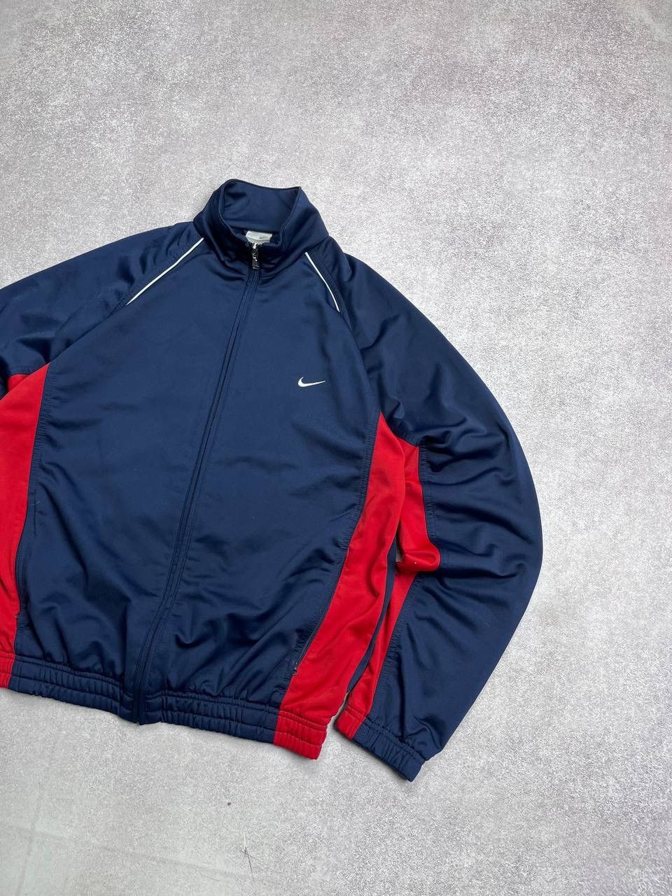 Nike × Vintage Vintage Nike Swoosh Boxy Olympic Zip Jacket Y2K M Size US M / EU 48-50 / 2 - 2 Thumbnail