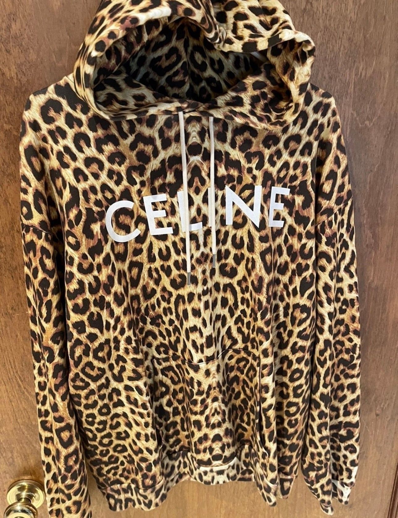 Celine Celine leopard hoodie | Grailed