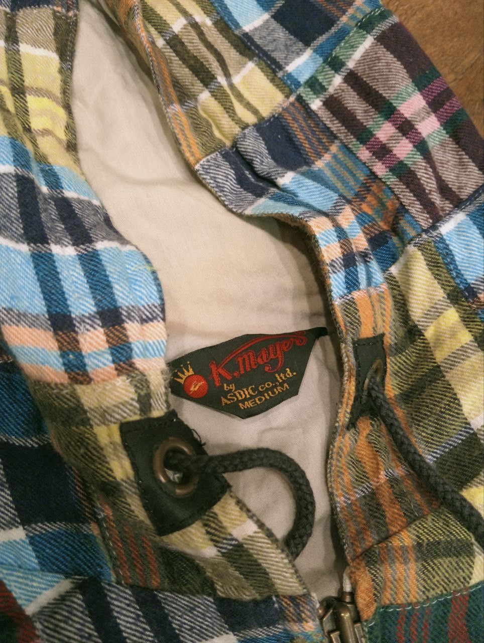 Japanese Brand K. MAYERS JAPAN PATCHWORK HOODIE JACKET Size US M / EU 48-50 / 2 - 7 Thumbnail