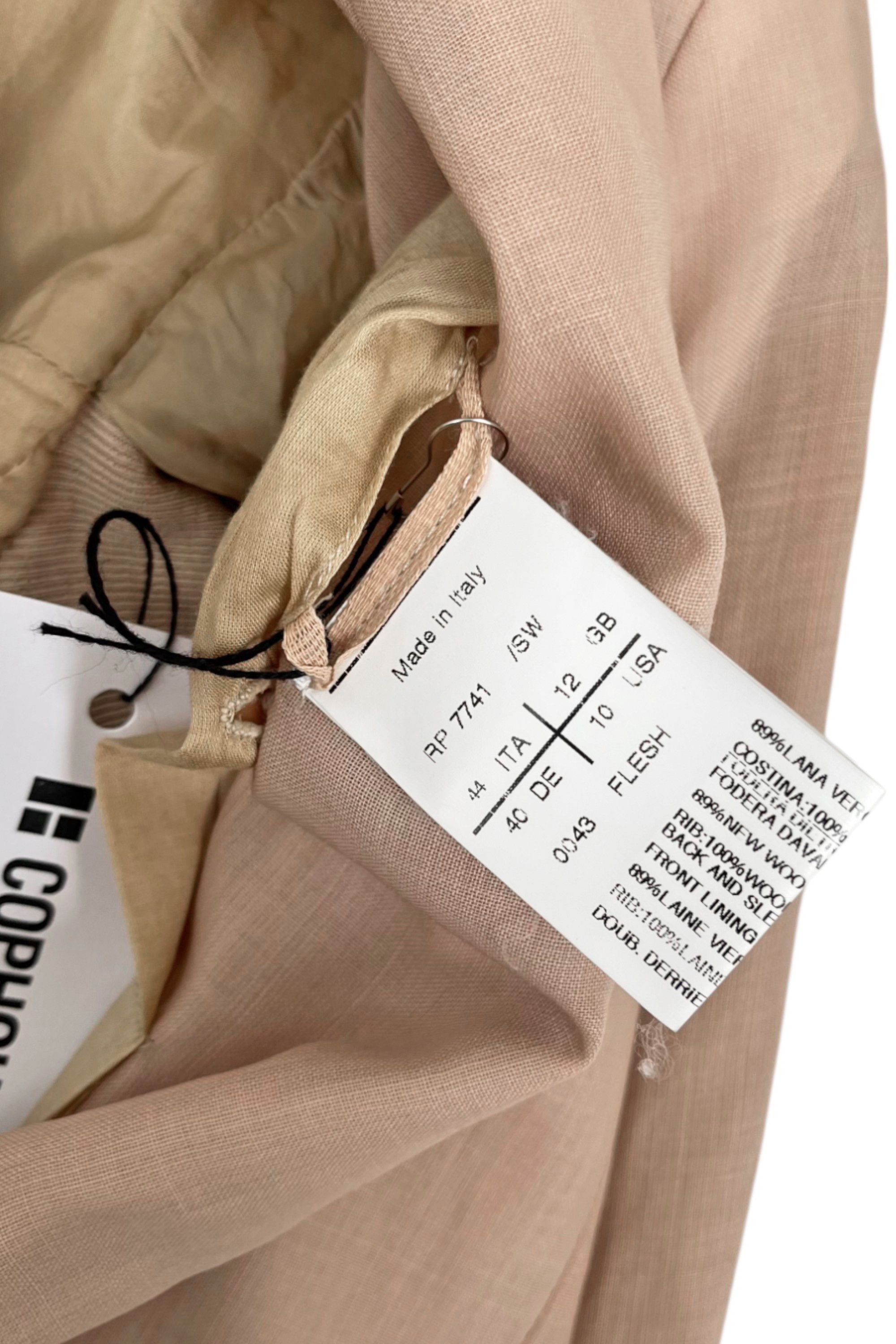 Rick Owens S/S 2012 "NASKA" Flesh One Button Blazer Size M / US 6-8 / IT 42-44 - 10 Thumbnail